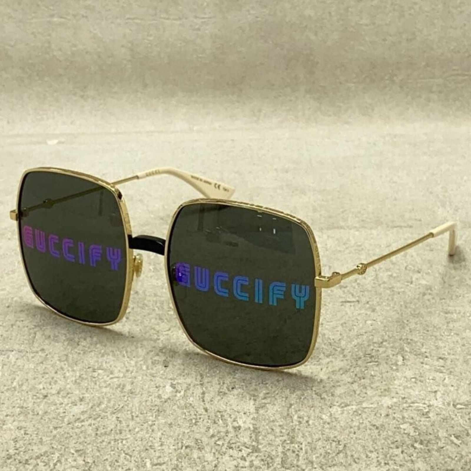 NWT Gucci GG0414S - 002 GUCCIFY Oversized Sunglasses