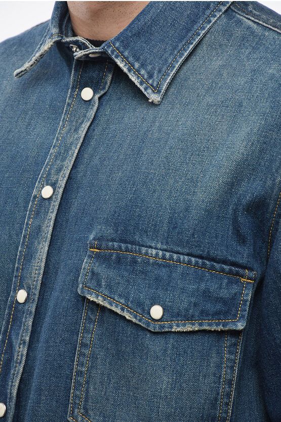 1989 STUDIO o1y0525 Denim Shirt in Blue Size US S / EU 44-46 / 1 - 2 Thumbnail