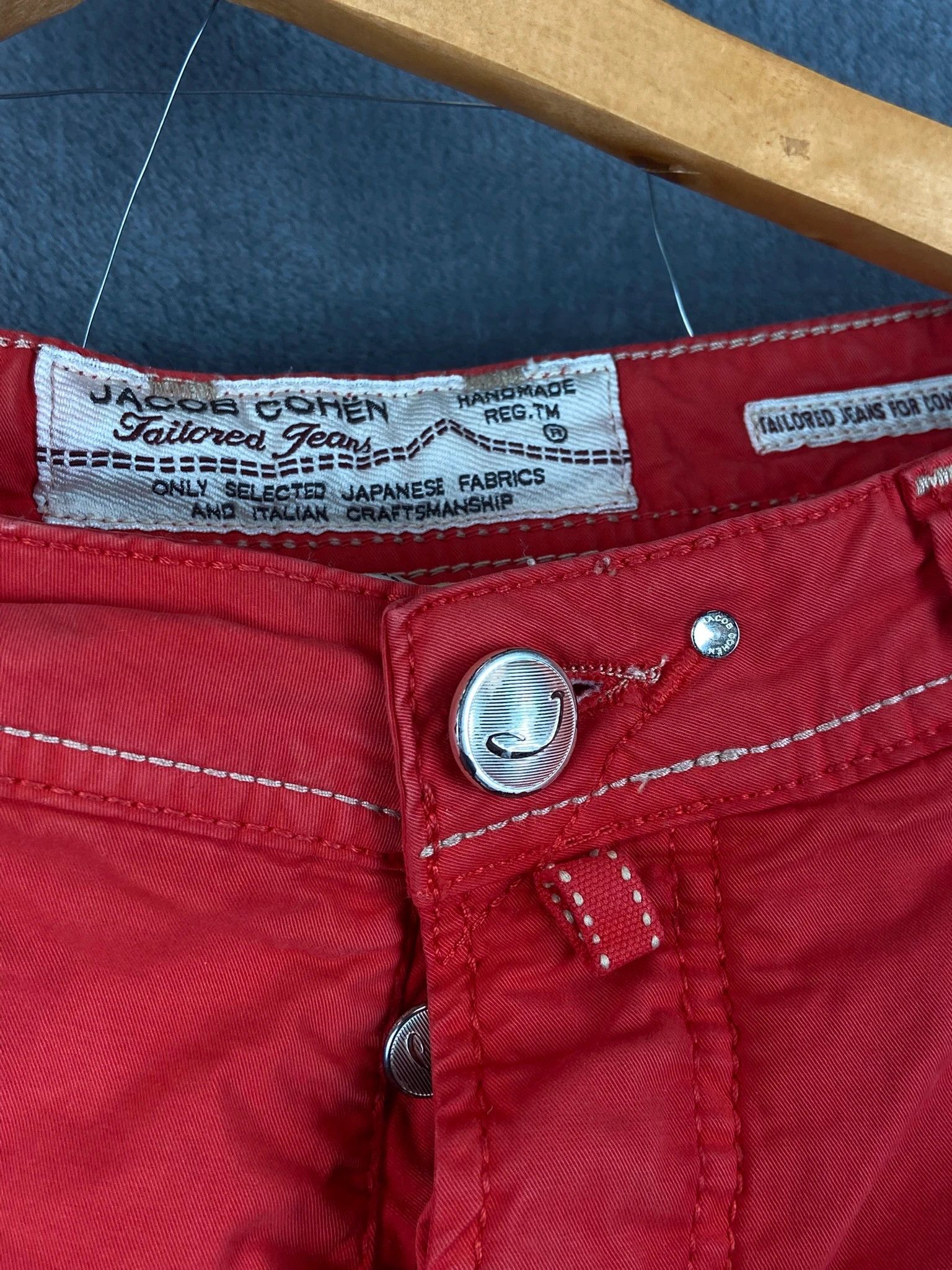 Jacob Cohen Jacob Cohen Red Designer Shorts – Size S Size US 31 - 2 Thumbnail