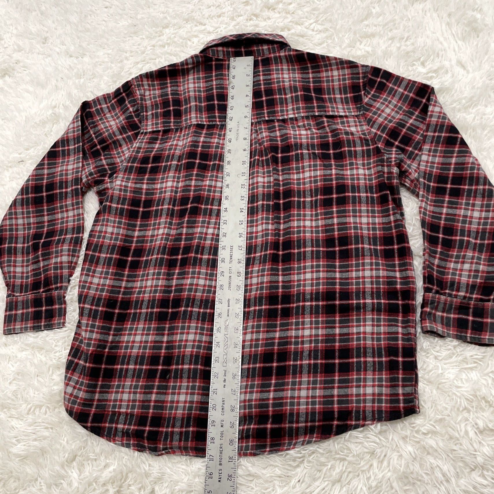 Sears VINTAGE Field & Stream Shirt Mens XL Red Gray Black Buffalo Plaid Flannel Button-Up Casual Workwear Outdoor 90s style Size US XL / EU 56 / 4 - 7 Thumbnail