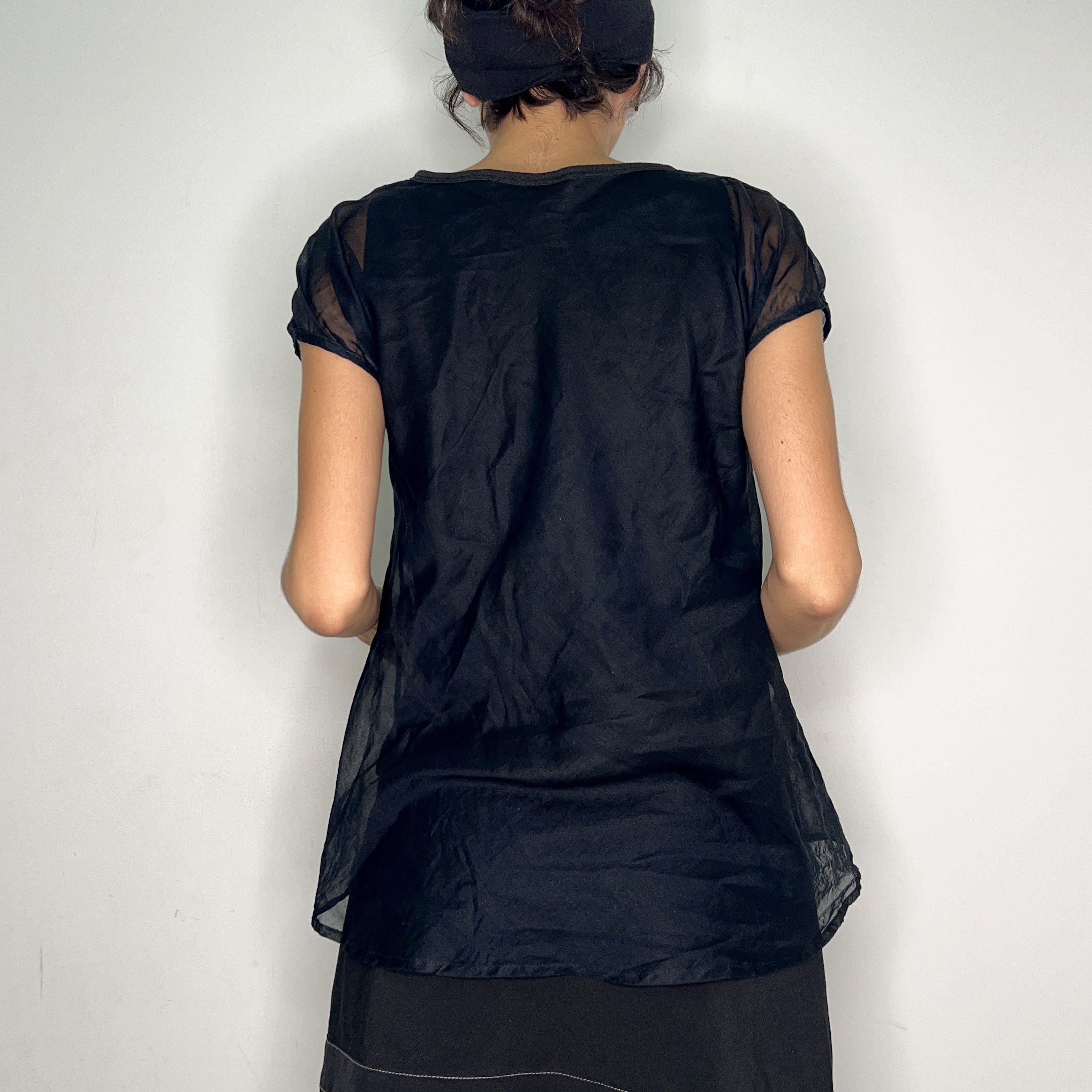 See by Chloe See by Chloe black cotton silk blouse top Size M / US 6-8 / IT 42-44 - 4 Thumbnail