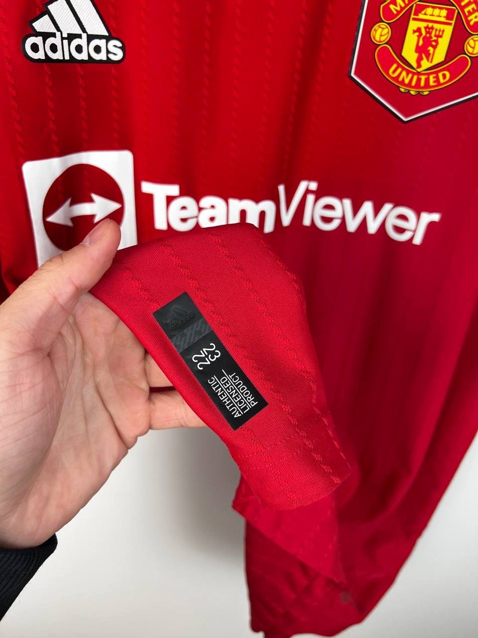 Vintage Manchester United Adidas Sancho #25 22/23 jersey home size L Size US L / EU 52-54 / 3 - 8 Thumbnail