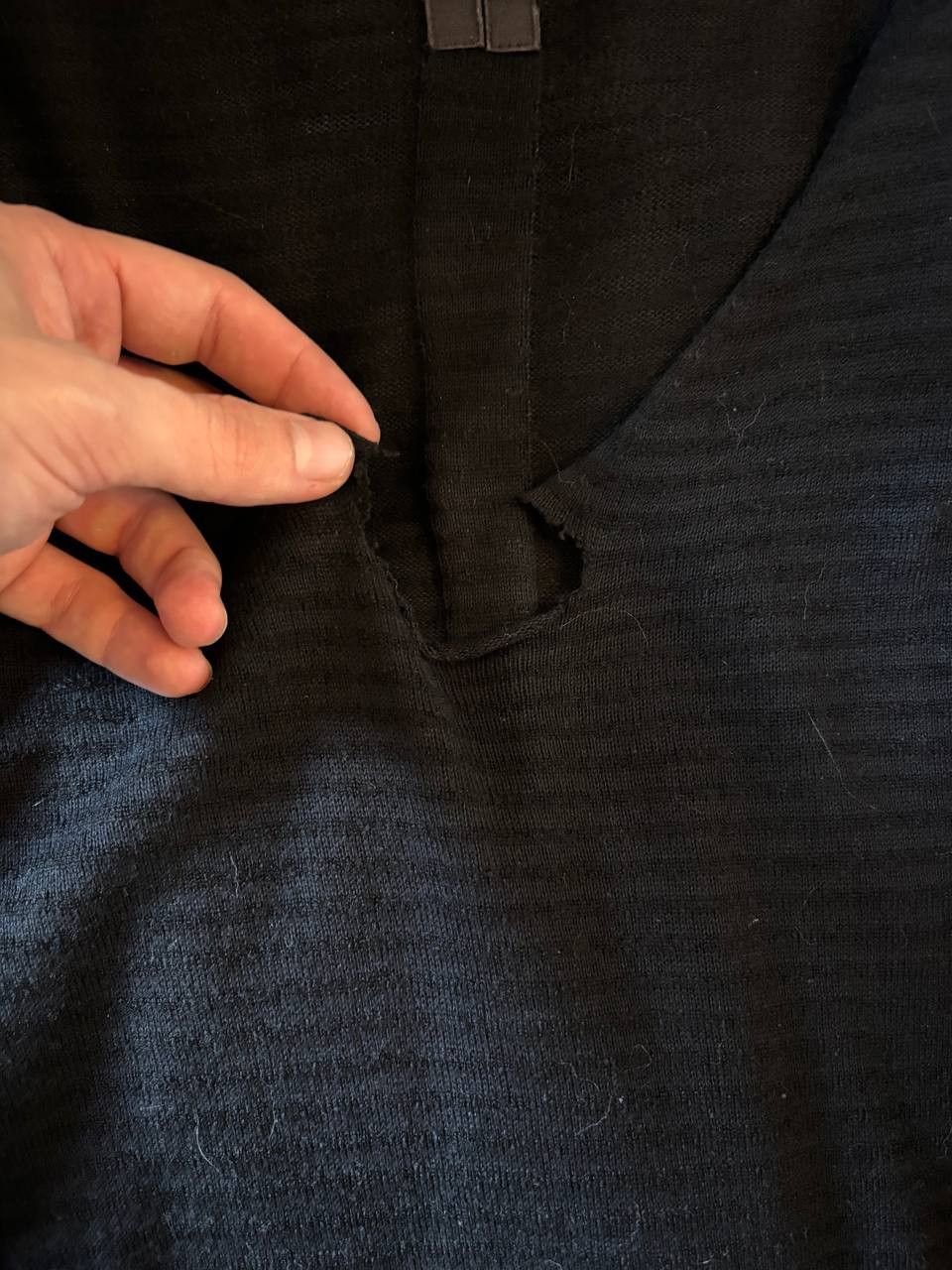 Rick Owens SS11 Rick Owens 'Anthem' Loose Gauge Striped Knit Sweater Size US M / EU 48-50 / 2 - 6 Thumbnail