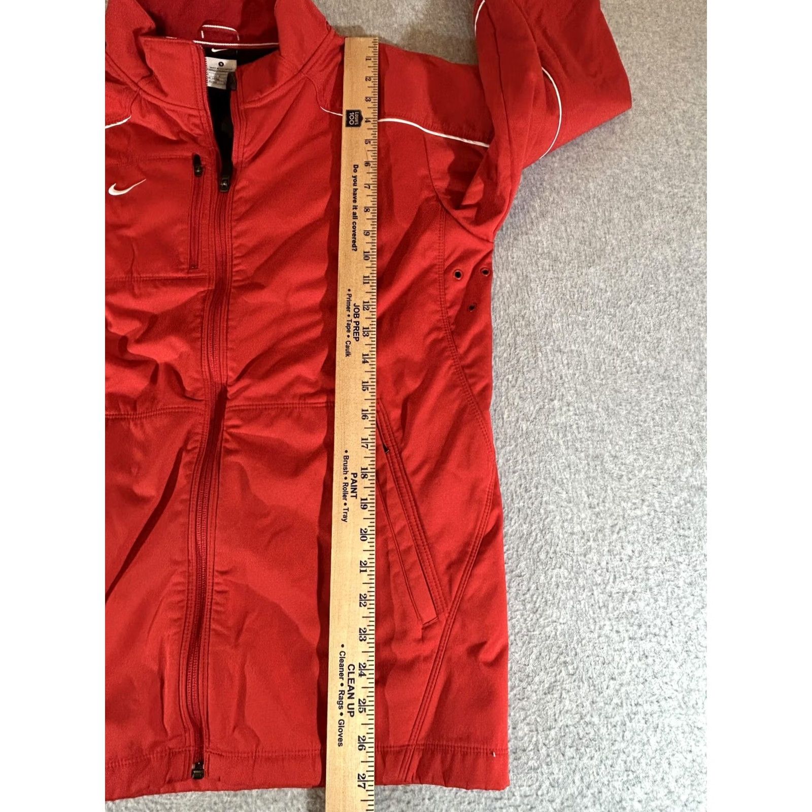 Nike Nike Jacket Men Small Red Full Zip Windbreaker Lined Pockets Zip Run Training Golf Activewear Casual Mens Small Red Nike Windbreaker Jacket Size US S / EU 44-46 / 1 - 6 Thumbnail