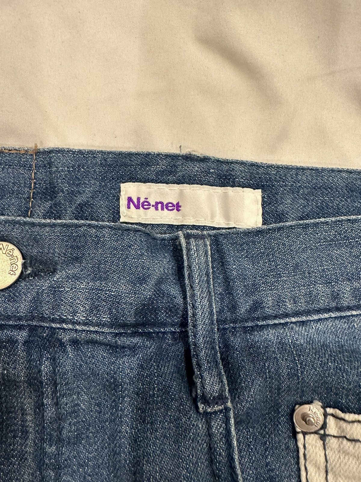 Ne Net Japanese Denim Patchwork Shorts