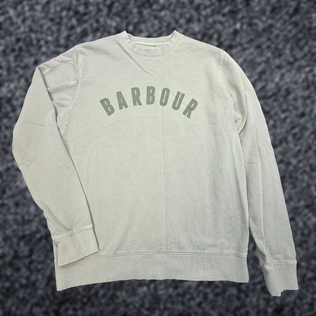 Barbour Barbour Sweatshirt Mens Crew Neck Long Sleeve Size M Green Logo Pullover Size US M / EU 48-50 / 2 - 1 Thumbnail