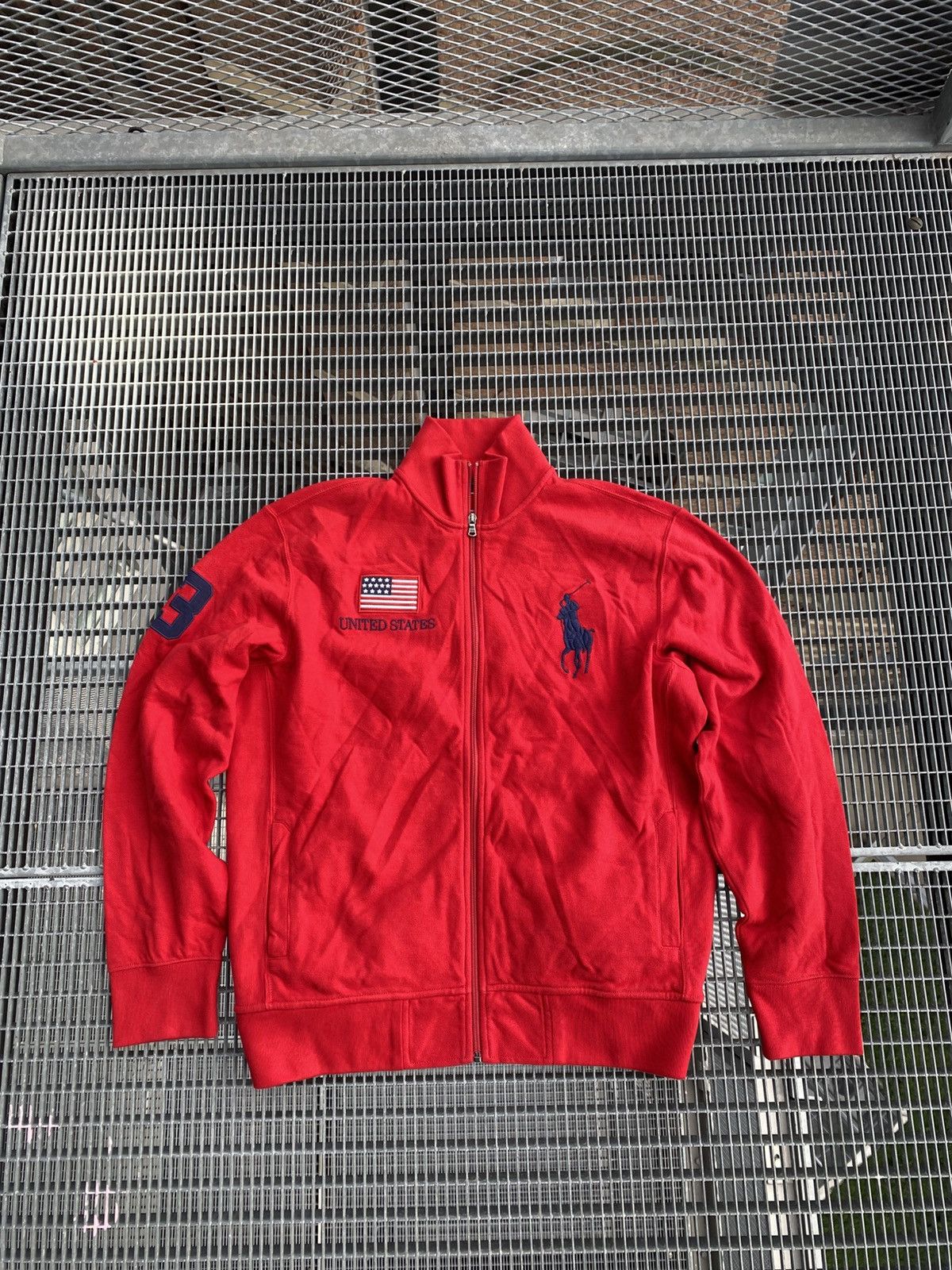 Polo Ralph Lauren Vintage Polo Ralph Lauren USA Y2K Back Logo Zip Sweater Size US XL / EU 56 / 4 - 2 Thumbnail
