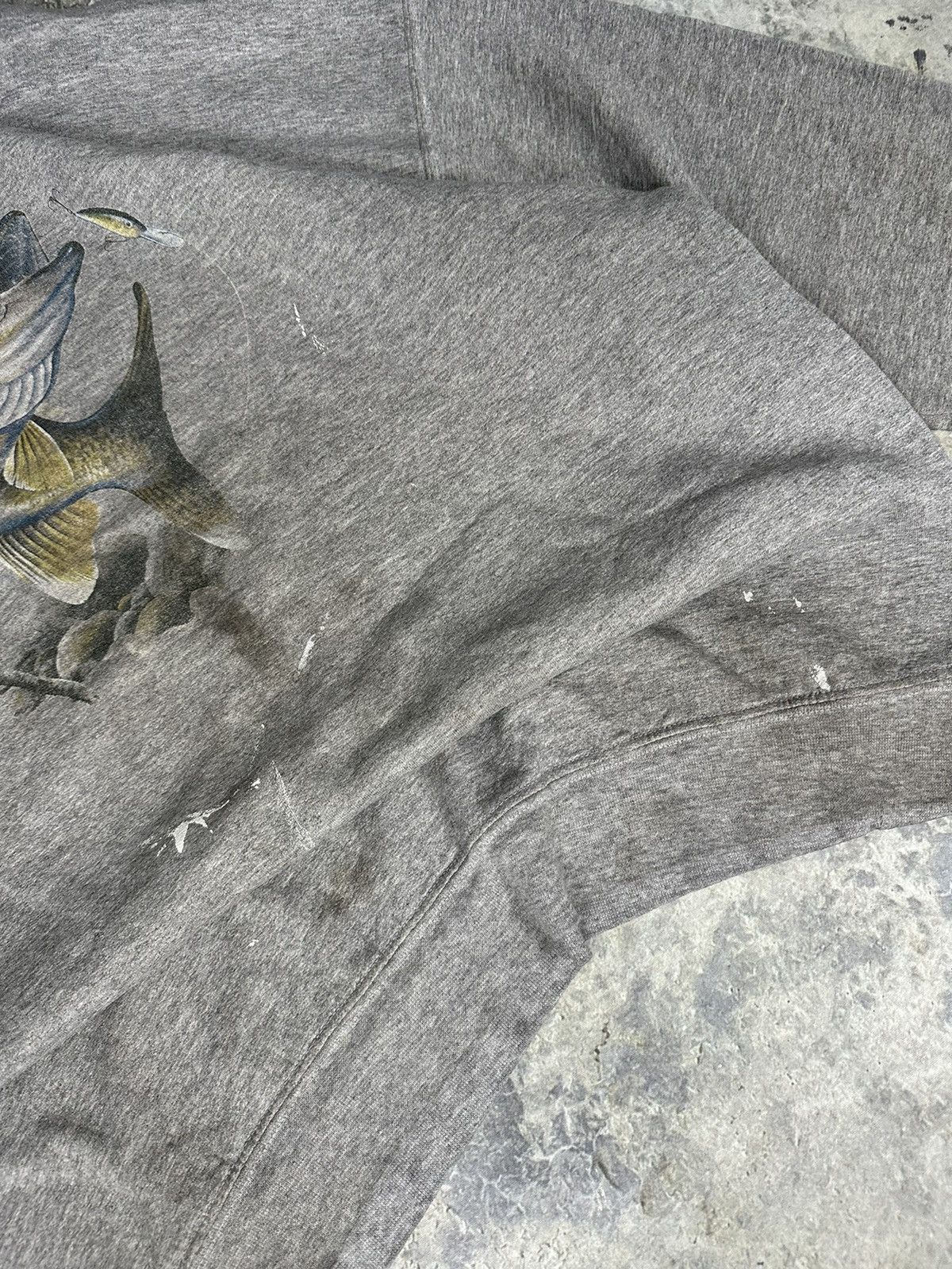 Vintage Vintage Thrashed Fishing Crewneck Size US XXL / EU 58 / 5 - 3 Thumbnail