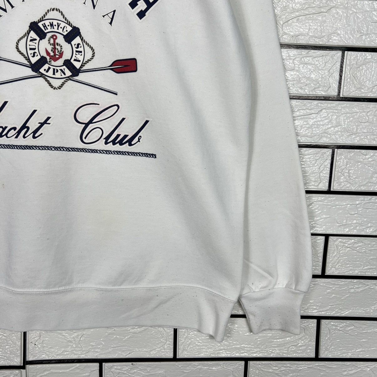 Vintage 90's HAYAMA MARINA Yacht Club Big Logo Sweatshirt #4016-C183 Size US L / EU 52-54 / 3 - 7 Thumbnail