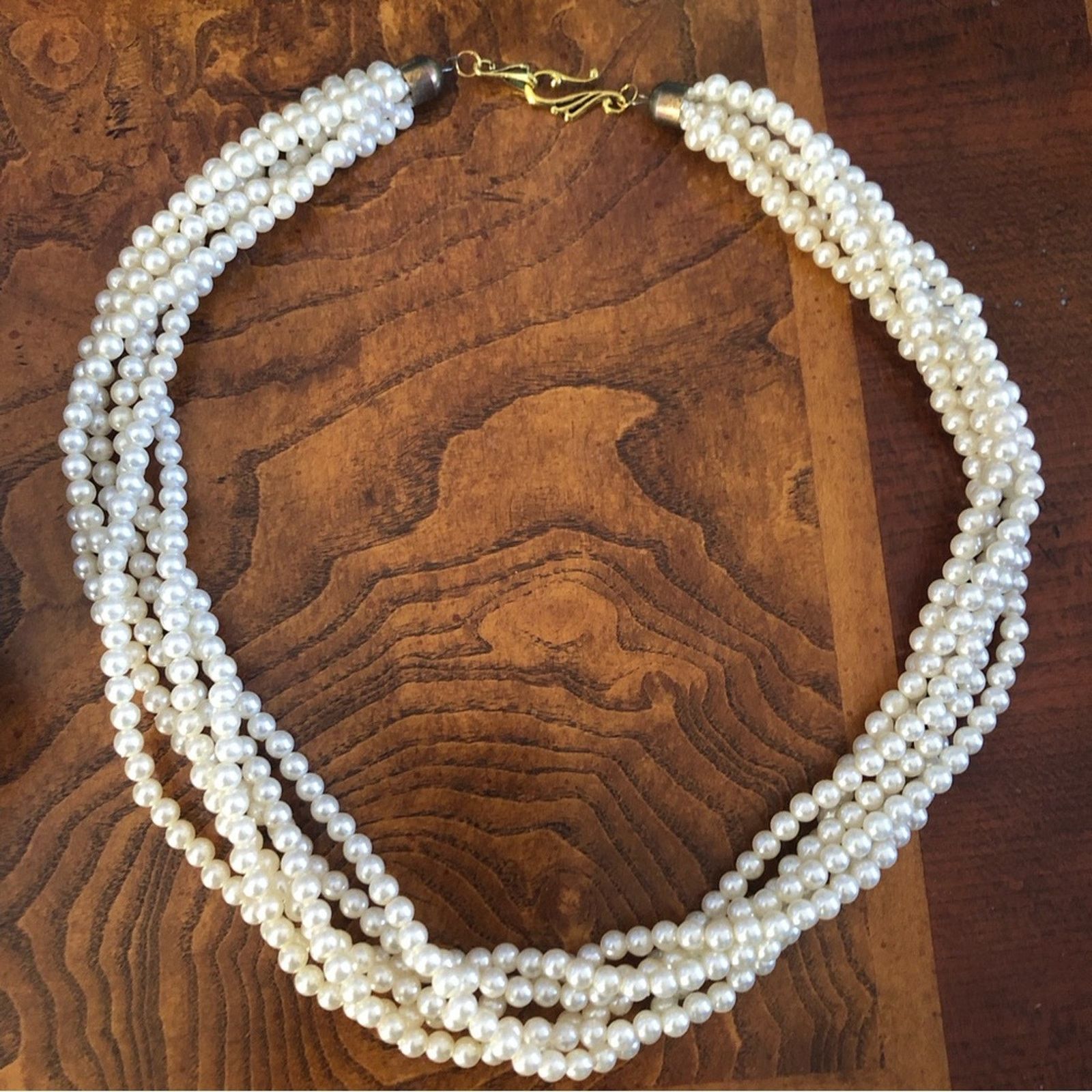 Vintage Vintage 6 strand cream pearl necklace Size ONE SIZE - 8 Thumbnail