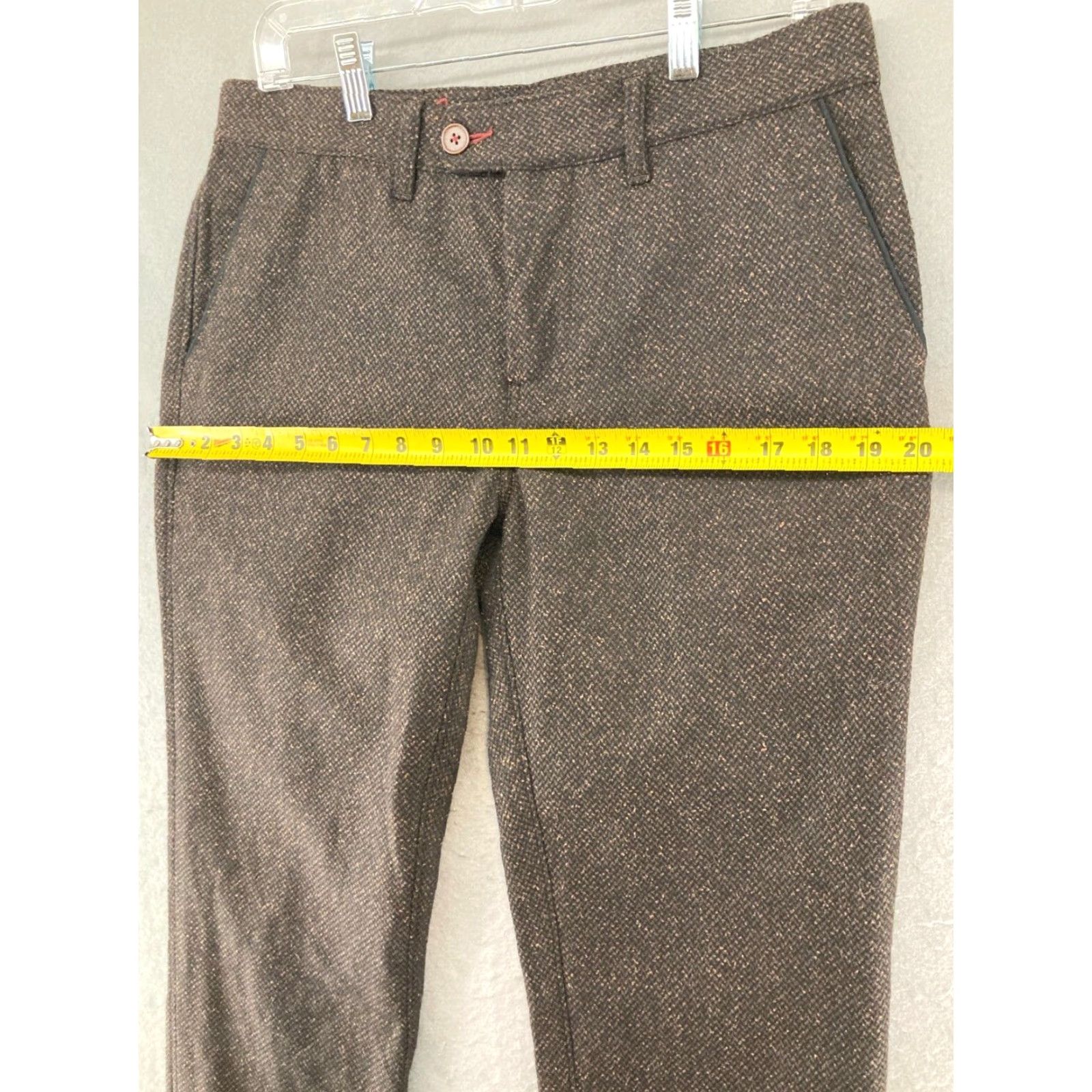 Robert Graham Robert Graham Classic Women's Trouser Pants 32 Brown Herringbone Dress Pants Size 24" / US 00 / IT 34 - 3 Thumbnail