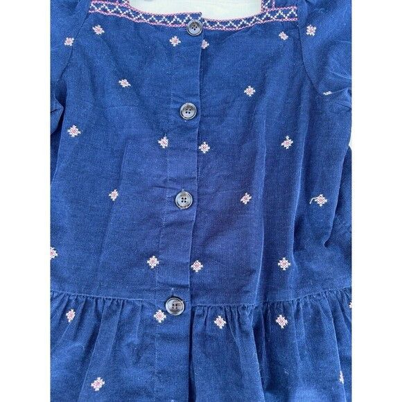 Madewell Embroidered Corduroy Button-Back Navy Blue S Size S / US 4 / IT 40 - 4 Thumbnail