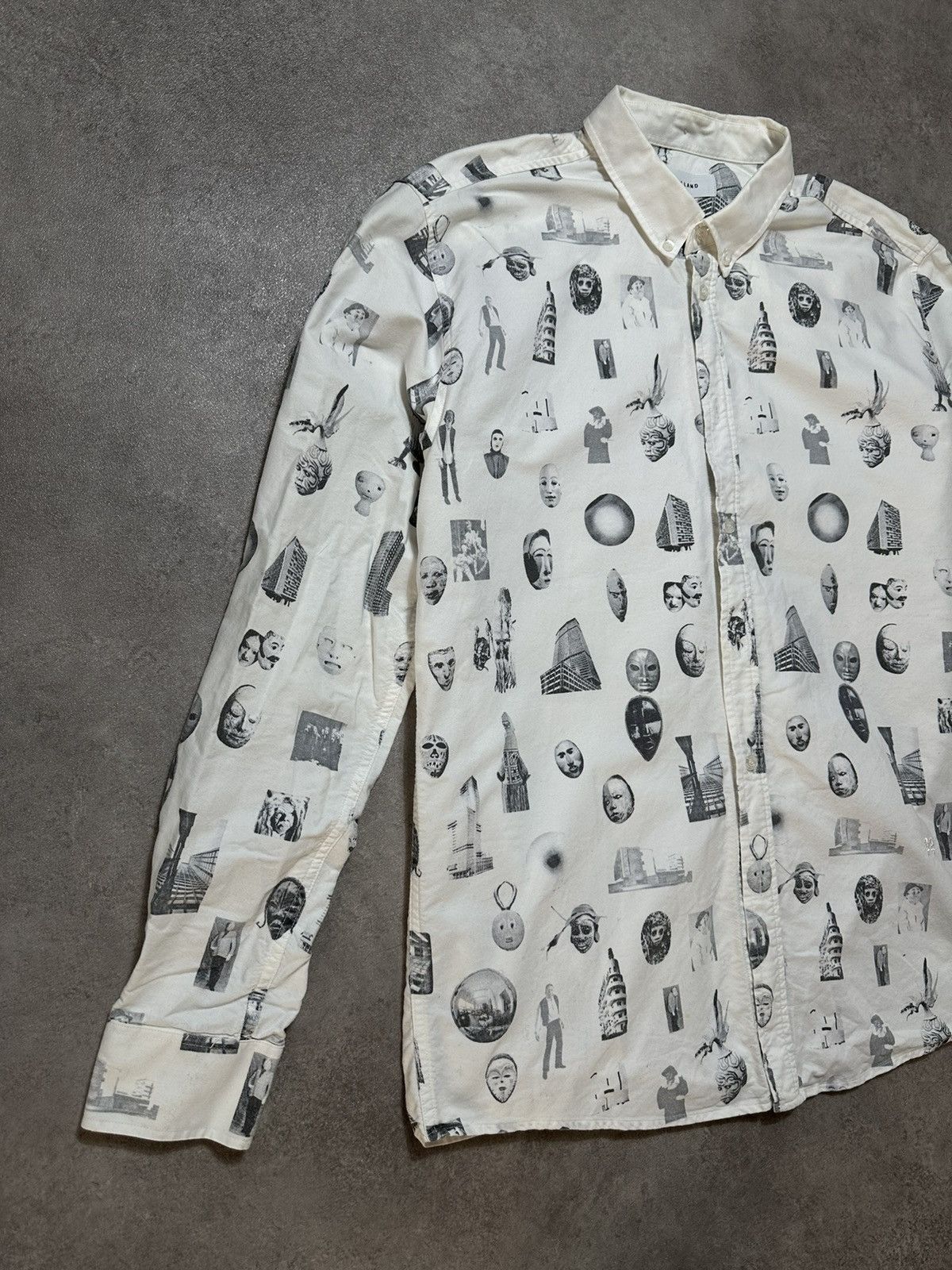 Soulland × Vintage Mens Vintage Shirt Soulland Monogram Print Size US L / EU 52-54 / 3 - 3 Thumbnail