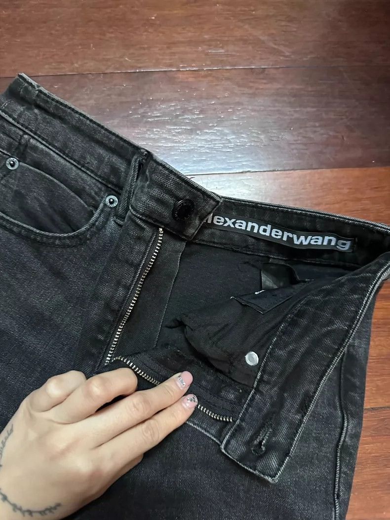 Alexander Wang Alexander Wang Dark Split Hem Jeans- Size 26" / US 2 / IT 38 - 4 Thumbnail