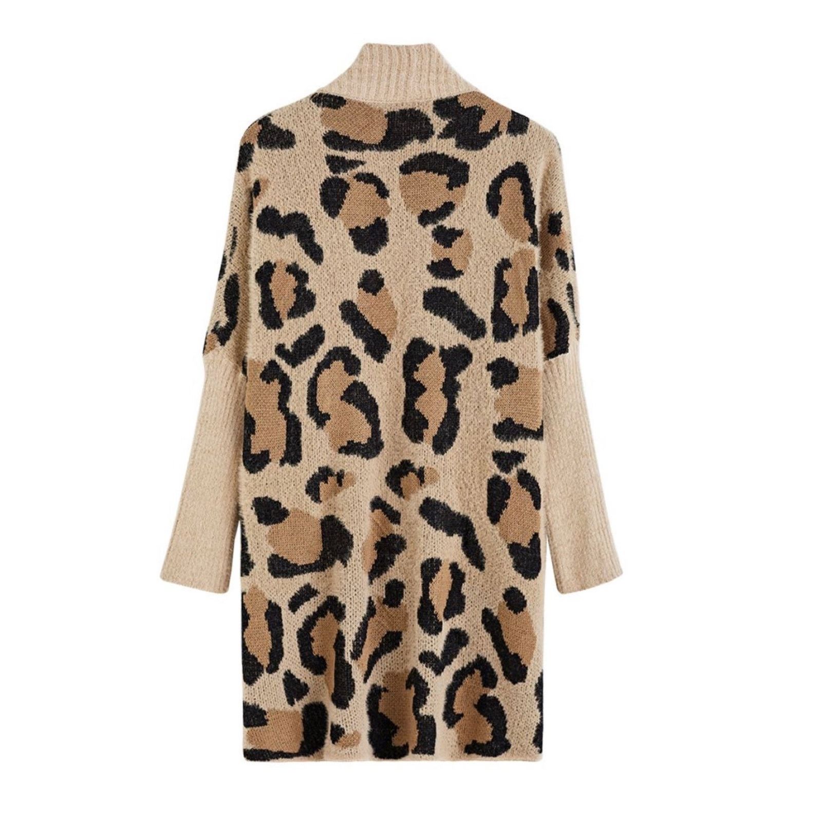 Other Miss Sparkling Tan Leopard Print Cardigan Medium NWT Size M / US 6-8 / IT 42-44 - 3 Thumbnail