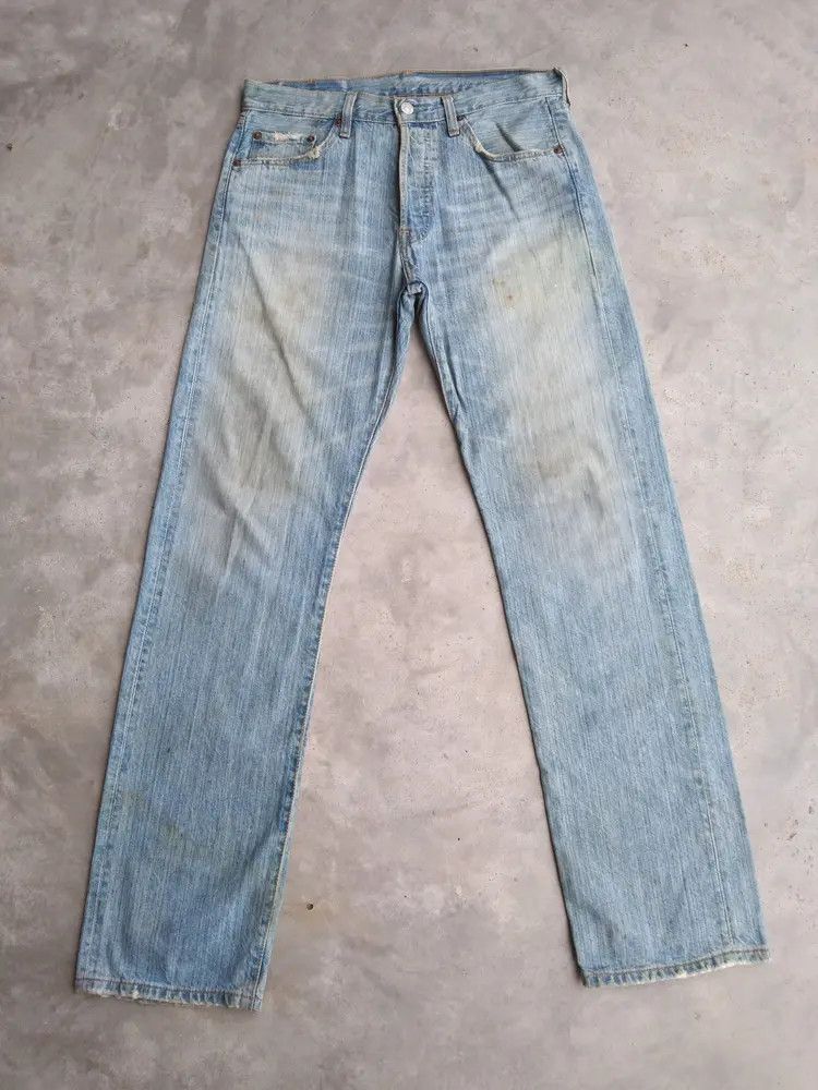 Levi's Vintage Levi's 501 Rusty Wash Distressed Jeans 30x32 Size US 30 / EU 46 - 1 Thumbnail
