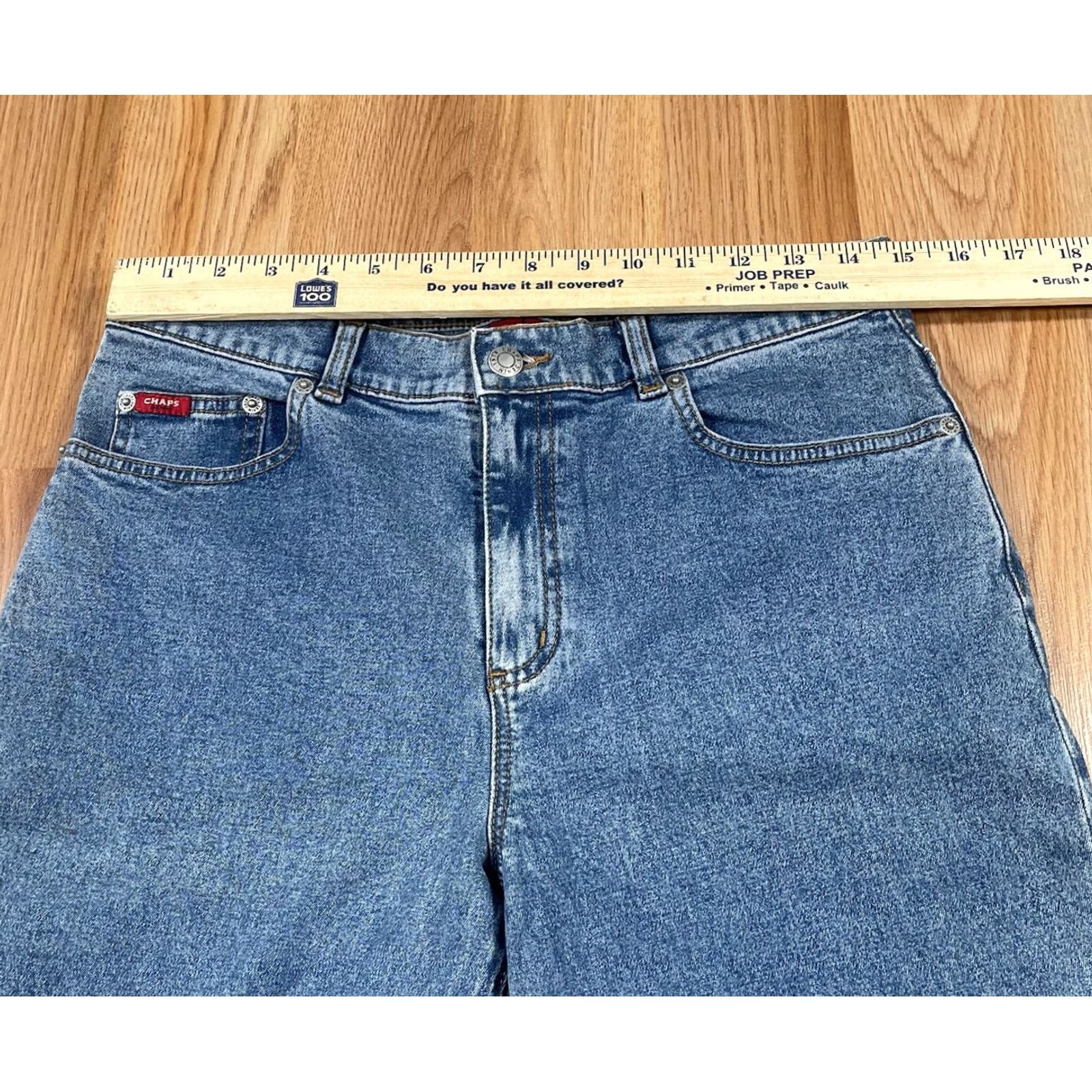 Chaps Chaps Jeans Womens 6 Blue Straight Leg Stretch Mid Rise Denim Pants Size 28" / US 6 / IT 42 - 3 Thumbnail