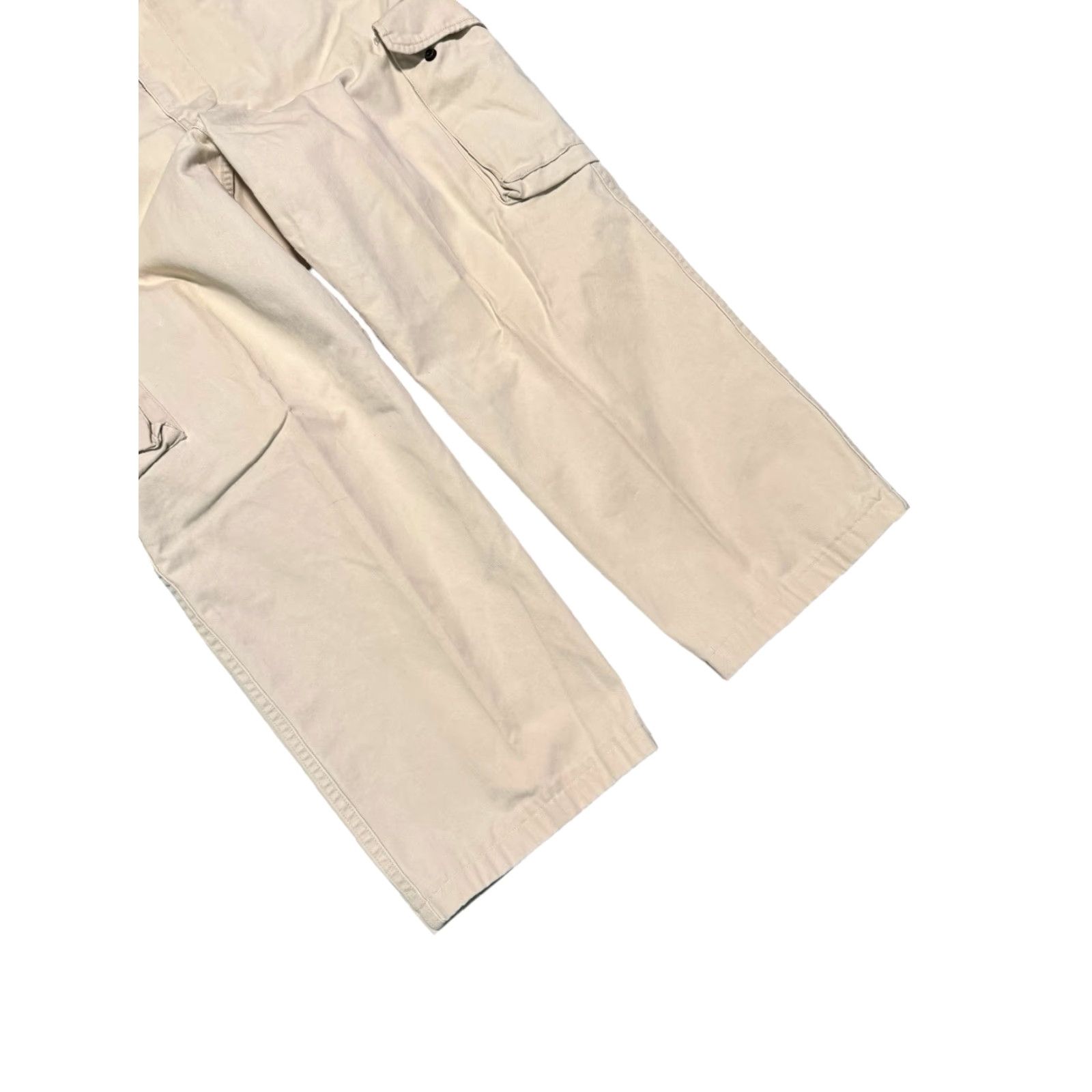 Polo Ralph Lauren VINTAGE Polo Jeans Co Ralph Lauren Cargo Pants Mens 38x30 White Military Surplus Cargo Pants / Workwear / 90s / Army / Outdoors Mens White Cotton Size US M / EU 48-50 / 2 - 3 Thumbnail