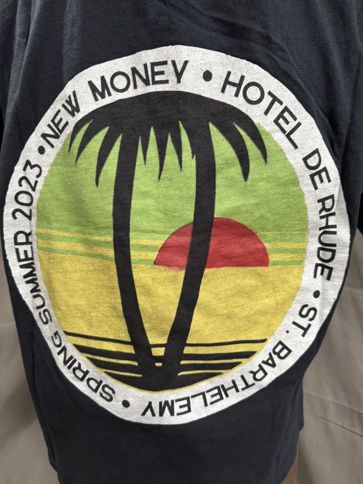Rhude RHUDE New Money Tee Shirt Black size XS NWT Size US XS / EU 42 / 0 - 6 Thumbnail