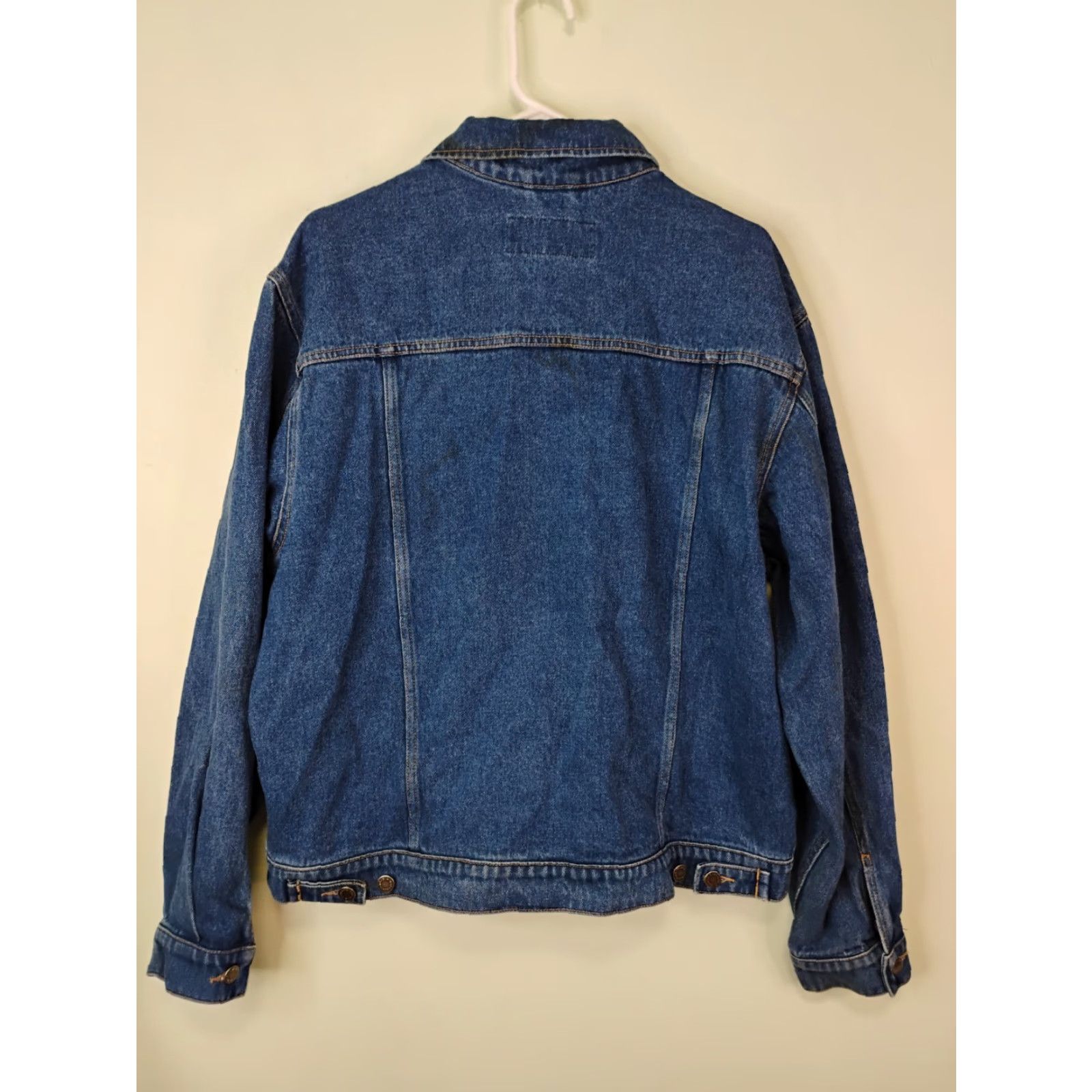 Wrangler VINTAGE Wrangler Denim Jacket Large 90s Cowboy Western Bomber Jacket Blue Embroidered Pockets Mens Size US L / EU 52-54 / 3 - 4 Thumbnail