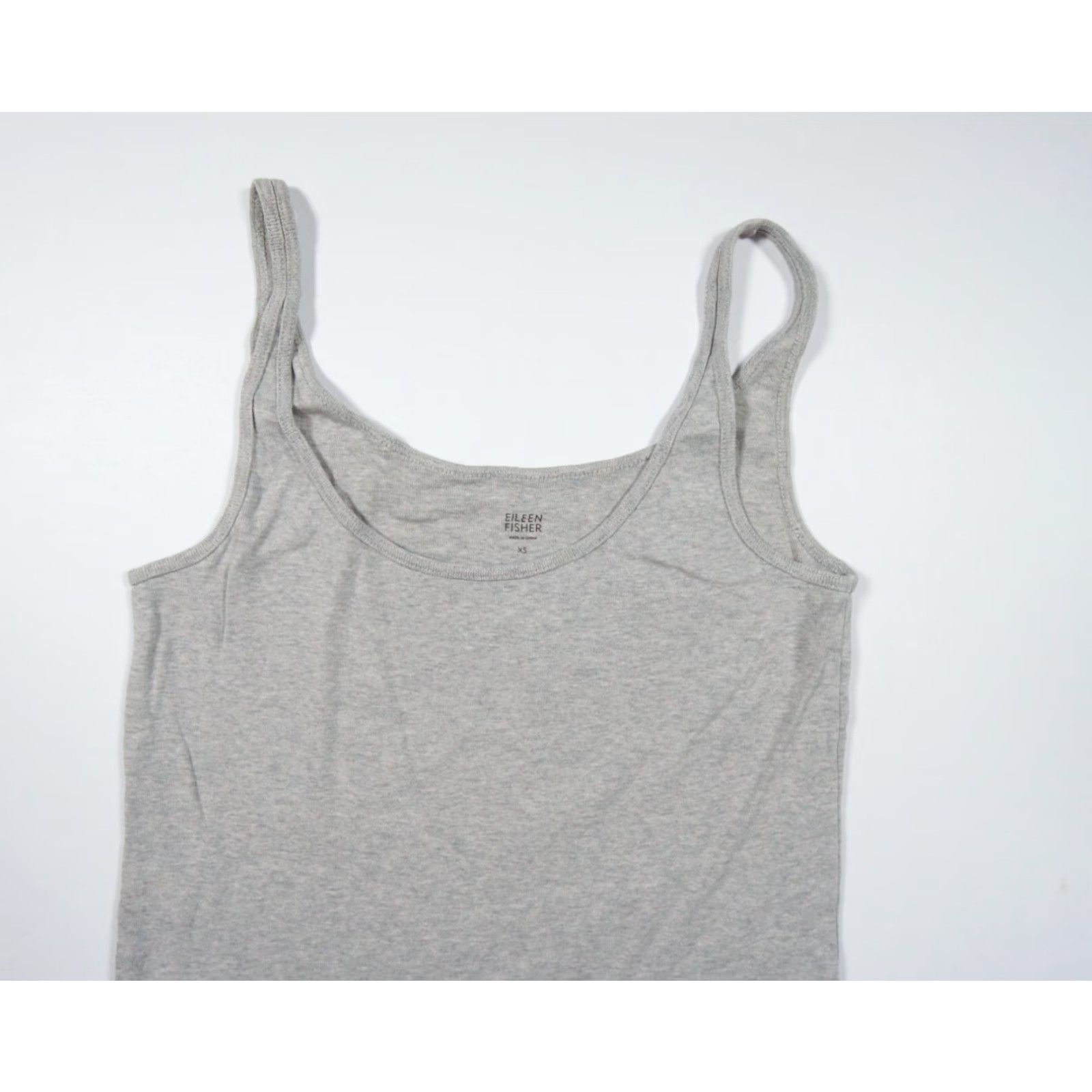 Eileen Fisher VINTAGE Eileen Fisher Tank Top Womens XS Gray Casual Sleeveless Cotton Basic All Seasons Size XS / US 0-2 / IT 36-38 - 2 Thumbnail