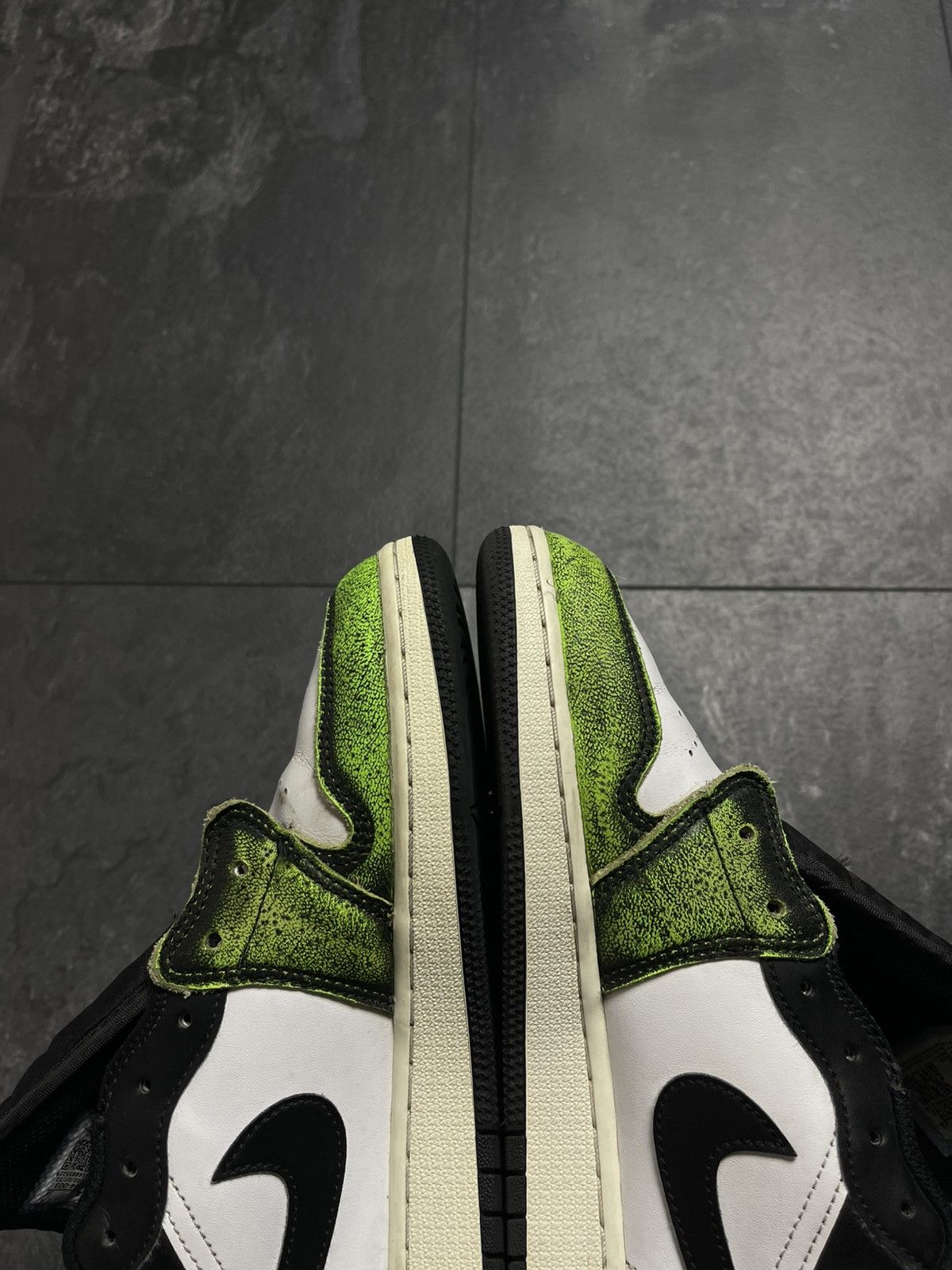 Streetwear Nike Air Jordan 1 Low SE GS Black/Green Size US 7 / EU 40 - 12 Thumbnail