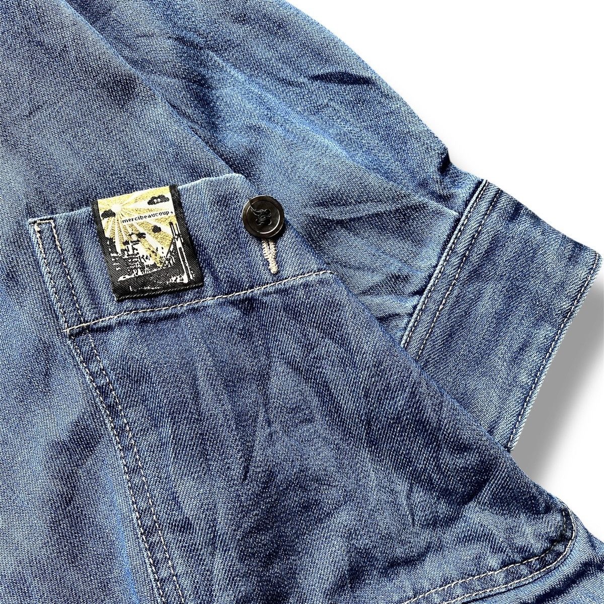 Issey Miyake 🔥ISSEY MIYAKE MERCIBEAUCOP DENIM JACKET RARE🔥 Size US L / EU 52-54 / 3 - 12 Thumbnail