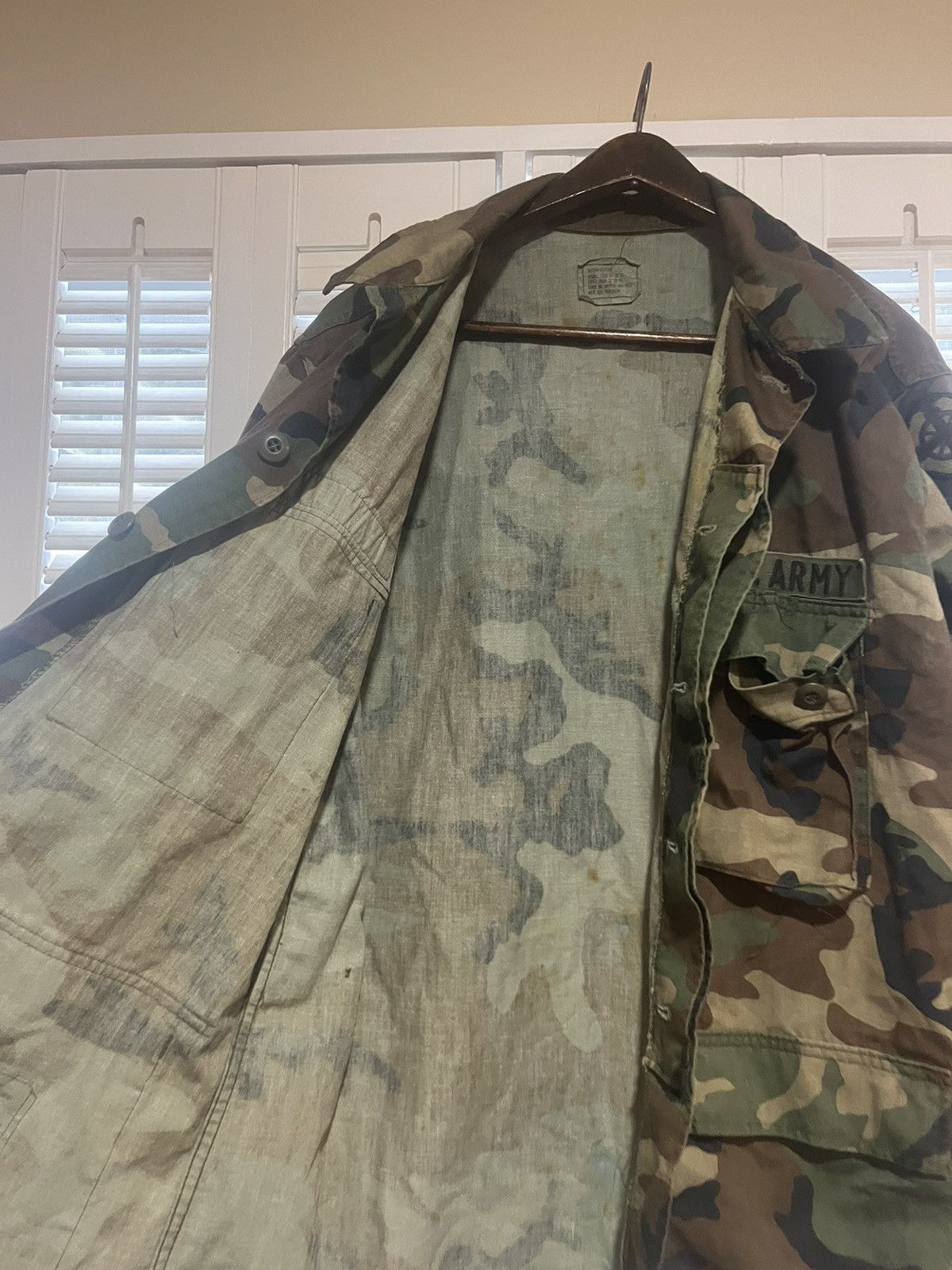 Vintage 1990s US Army Camo Jacket Size US L / EU 52-54 / 3 - 3 Thumbnail