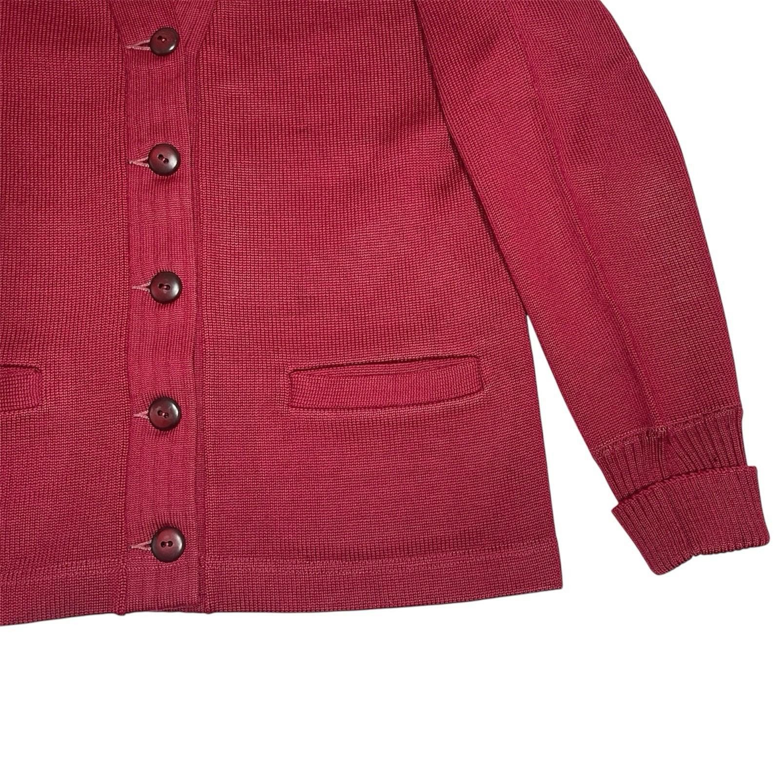 Coleman 1950s Coleman Maroon Wool Cardigan Sweater Jacket Ogden Utah Size US S / EU 44-46 / 1 - 3 Thumbnail