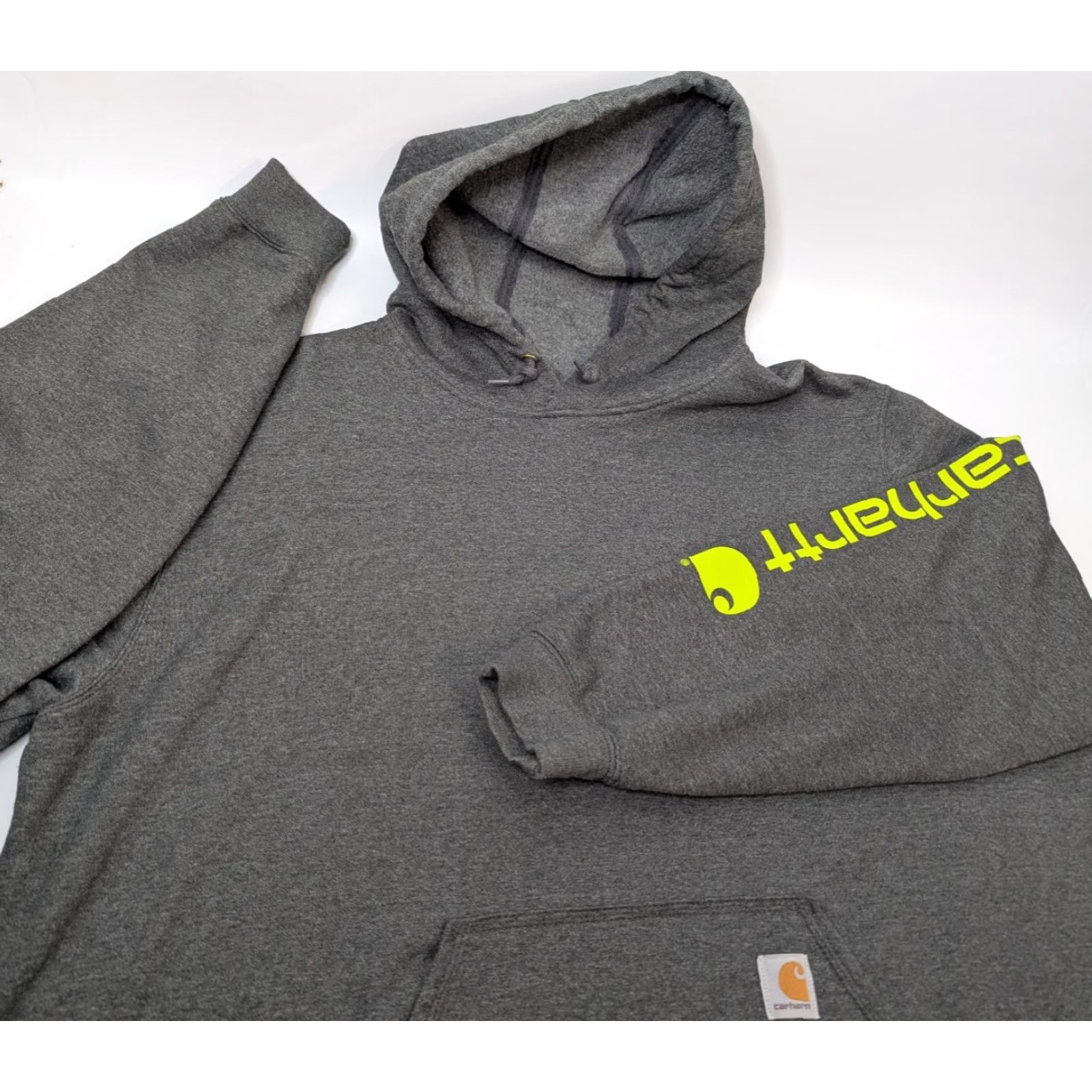 Carhartt Carhartt Mens Gray Hoodie Sweatshirt 2XL Pullover Fleece Original Fit K288 Hoodie Mens 2XL Gray Carhartt Sweatshirt Fleece Pullover Hoodie 2XL Mens Size US XXL / EU 58 / 5 - 7 Thumbnail