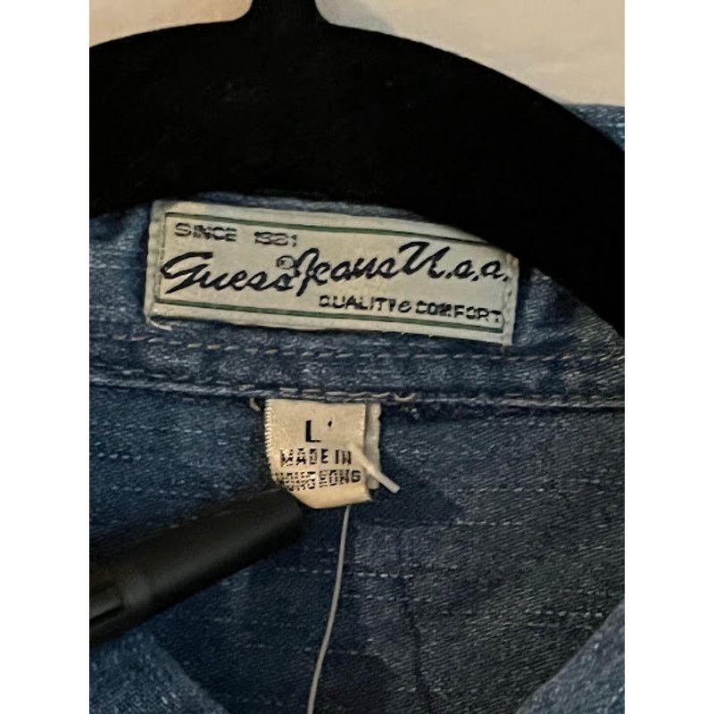 Guess Vintage NWT GUESS Jeans USA Shirt Mens Denim 80s Size L Size US L / EU 52-54 / 3 - 3 Thumbnail