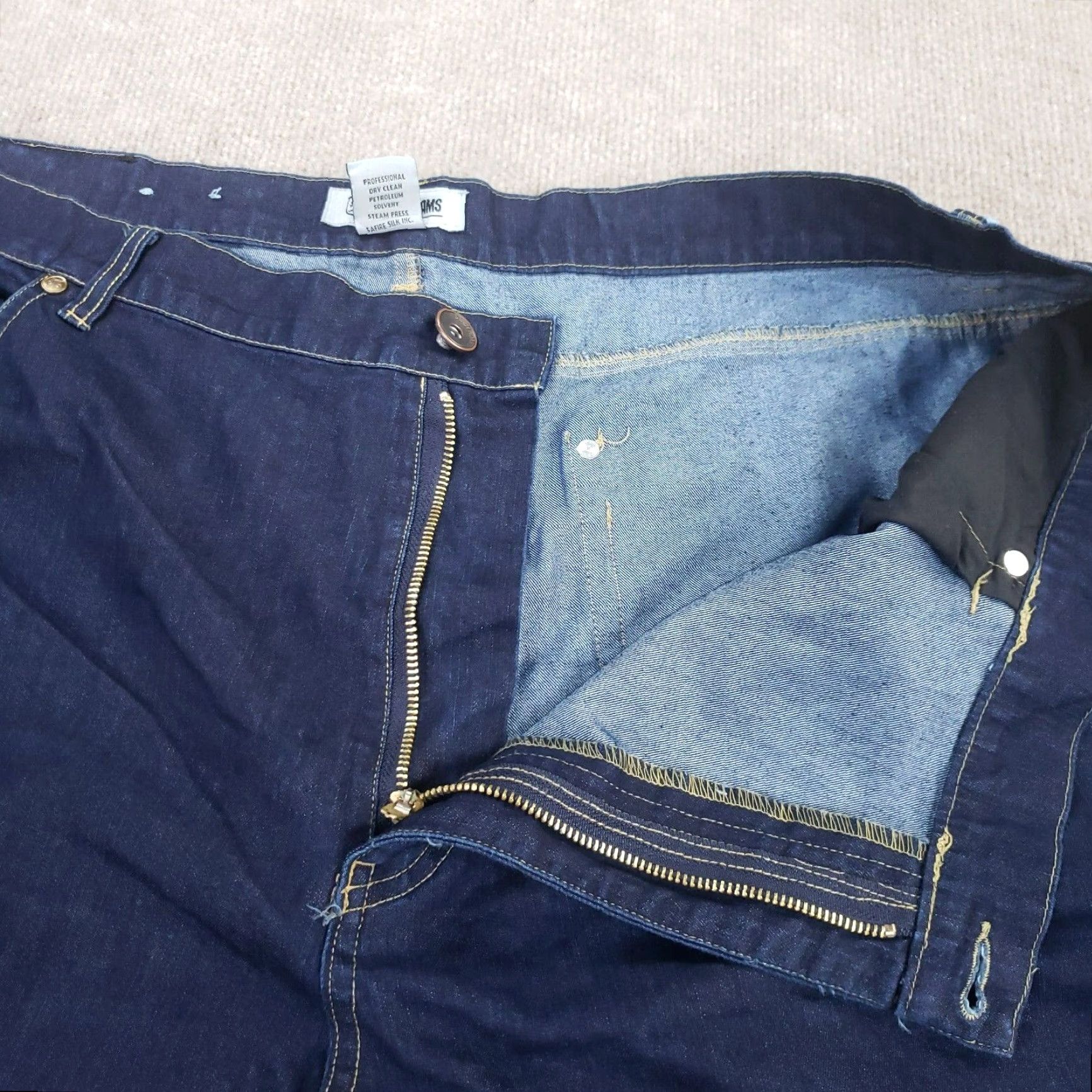 Stacy Adams Stacy Adams Chino Pants Mens 44x30 Blue Straight Leg Flat Front Cotton Size US 44 / EU 60 - 7 Thumbnail
