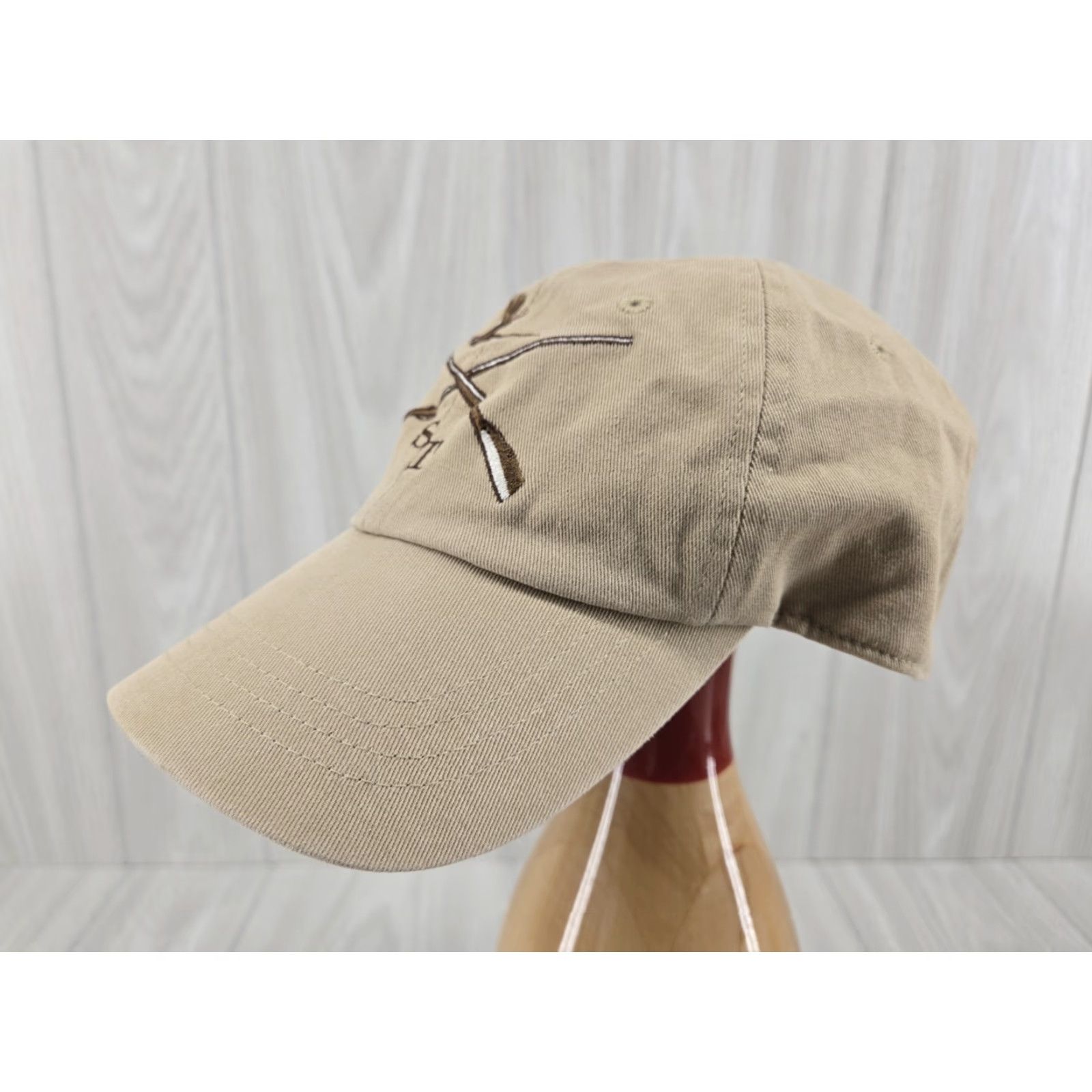 Southern Tide Southern Tide Cap Hunter Embroidered Cotton Adjustable Tan Baseball Cap Mens L Tan Embroidered Hunting Cap Size ONE SIZE - 4 Thumbnail