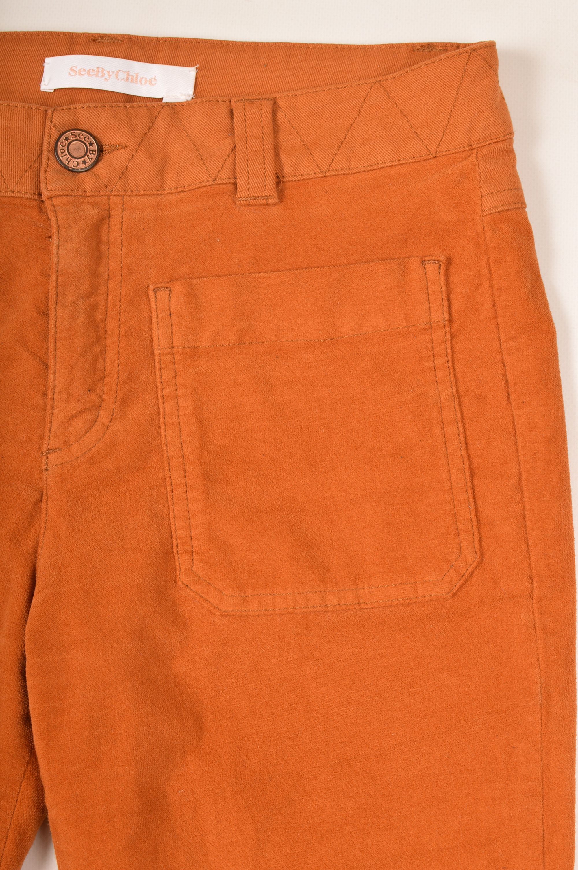 See by Chloe See By Chloe Front Pockets Cognac Brown Pants Size 27" / US 4 / IT 40 - 2 Thumbnail