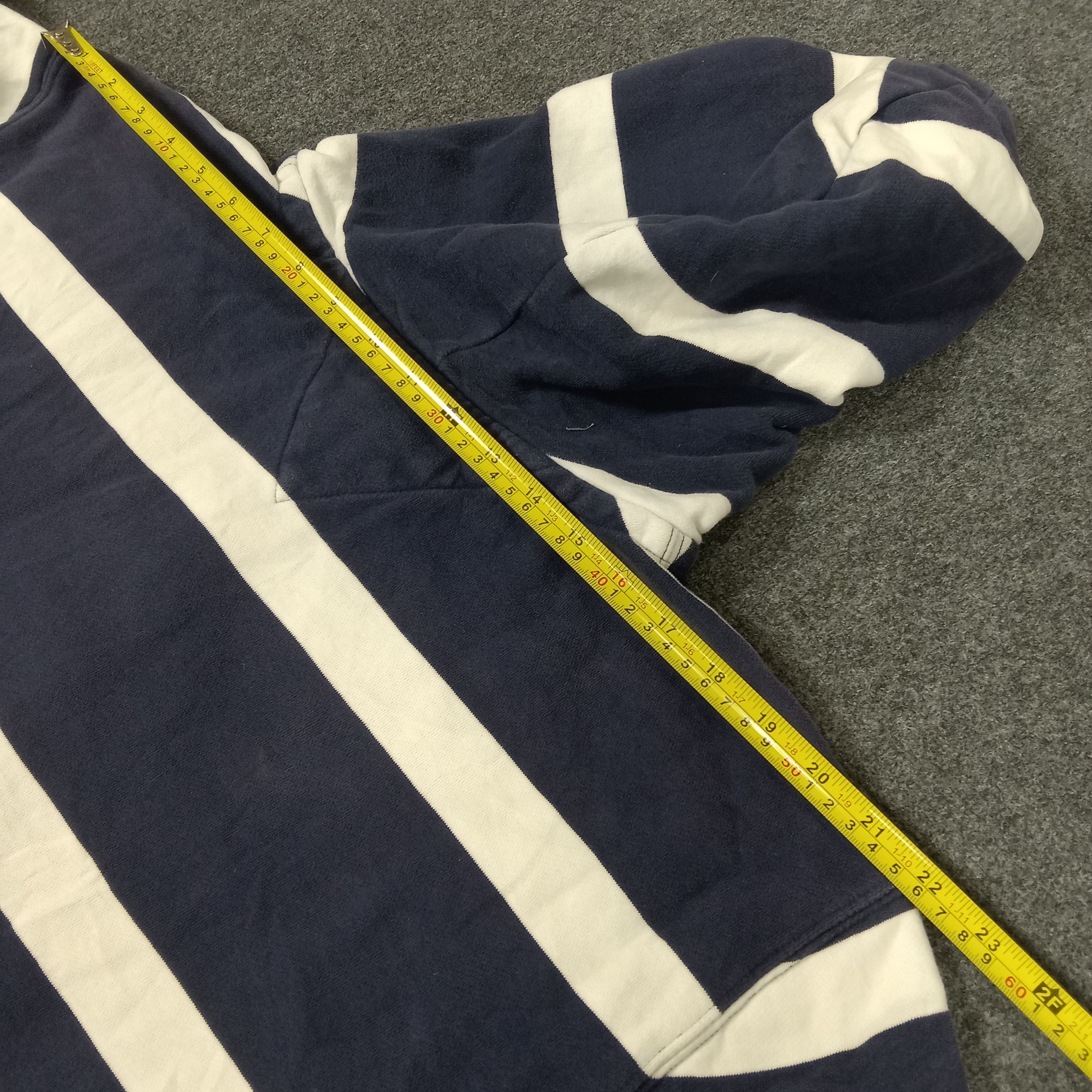 Tommy Hilfiger × Vintage Tommy Hilfiger American Streetwear Stripes Hoodies Size US XL / EU 56 / 4 - 7 Thumbnail