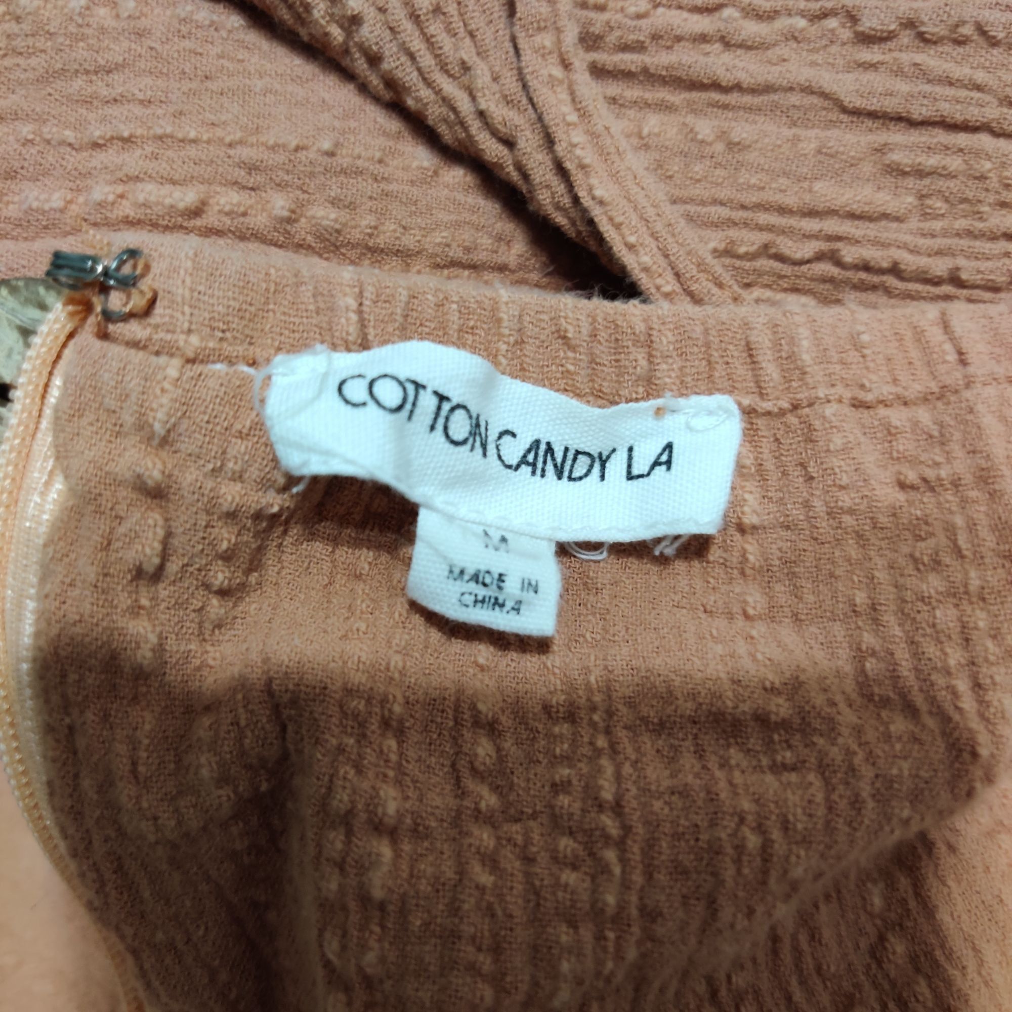 Other Cotton Candy LA M Textured Clay Halter Romper Button Front T Size M / US 6-8 / IT 42-44 - 7 Thumbnail