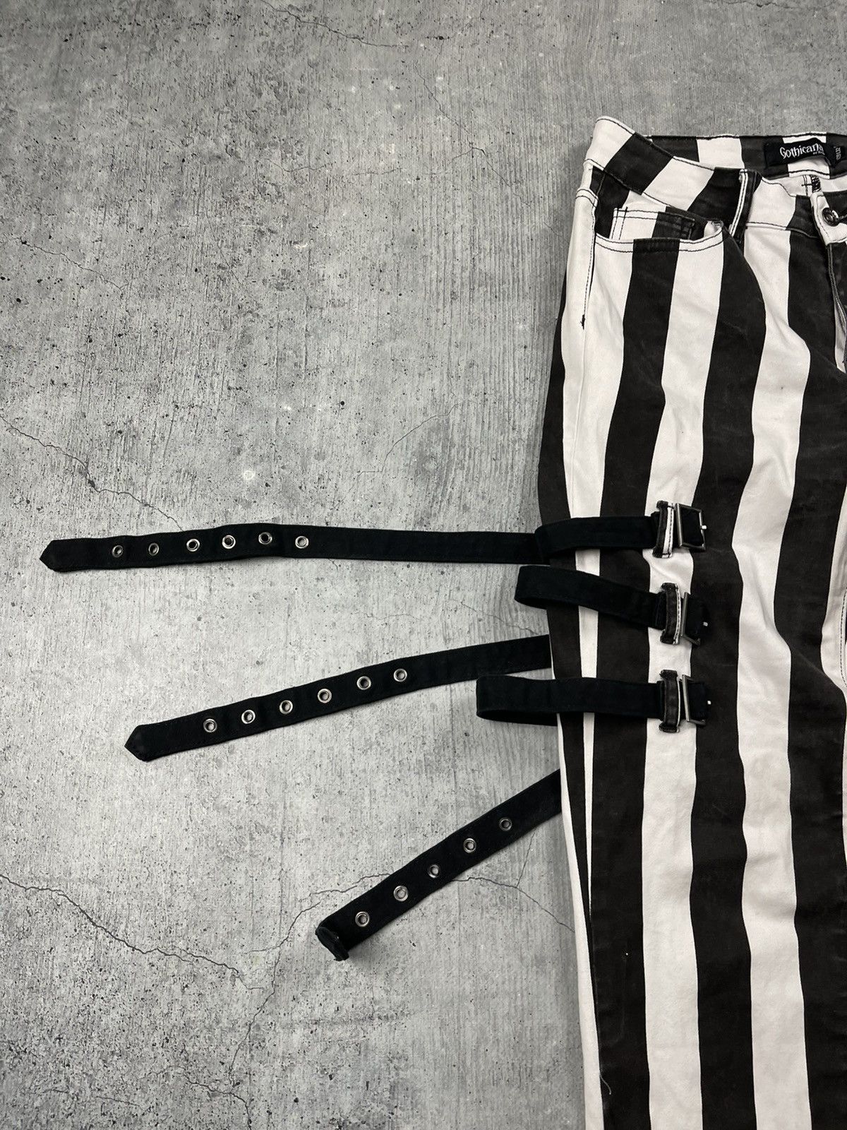 Other 🔥VERY RARE GOTHICANA BY EMP AVANT GARDE BONDAGE PANTS🔥 Size US 29 - 5 Thumbnail