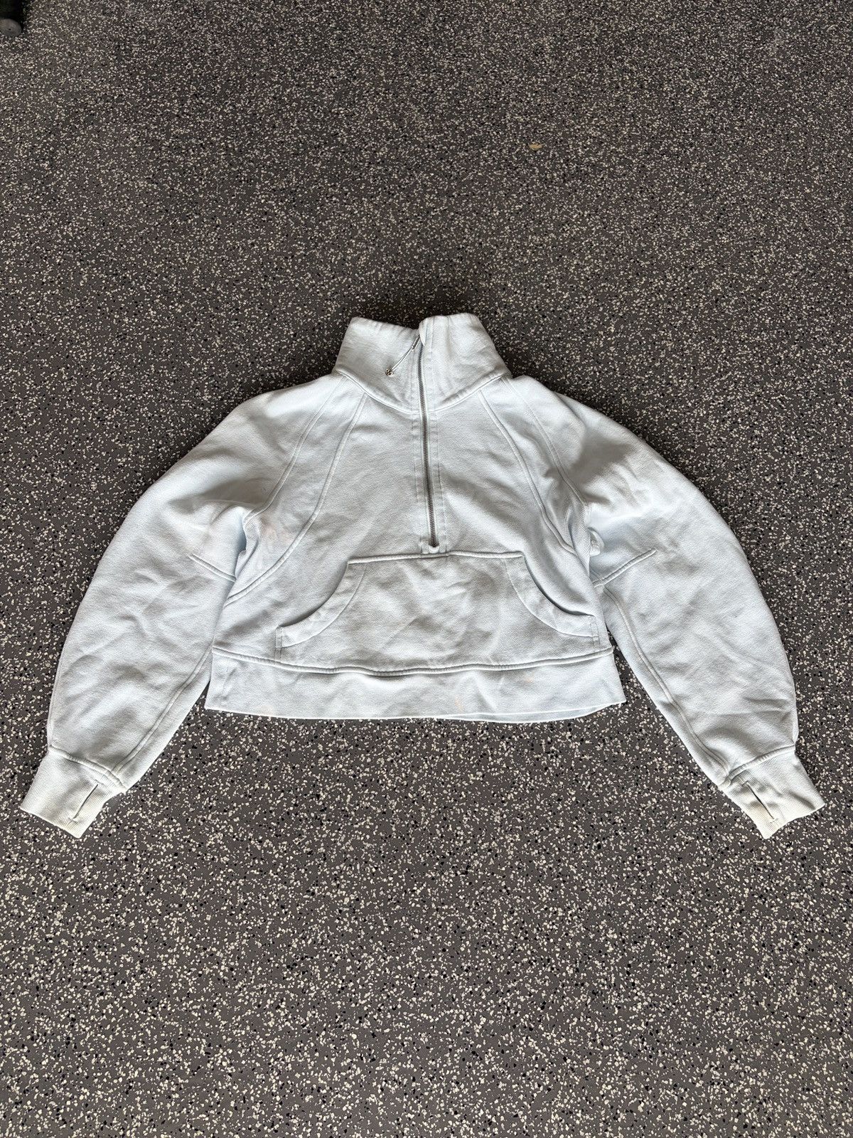 Lululemon Lululemon Scuba Oversized Half Zip Pastel Blue XS/S Size US S / EU 44-46 / 1 - 1 Thumbnail