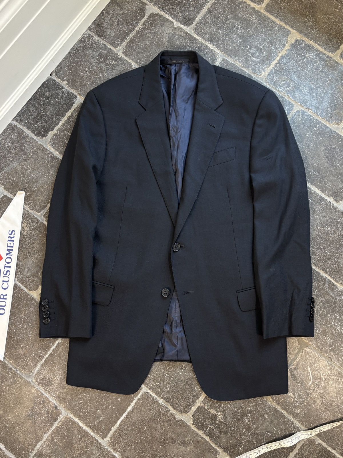 Armani Collezioni Armani Suit G-Line Wool Two Piece 2pc EU 52 Trousers Jacket Size 36S - 5 Thumbnail