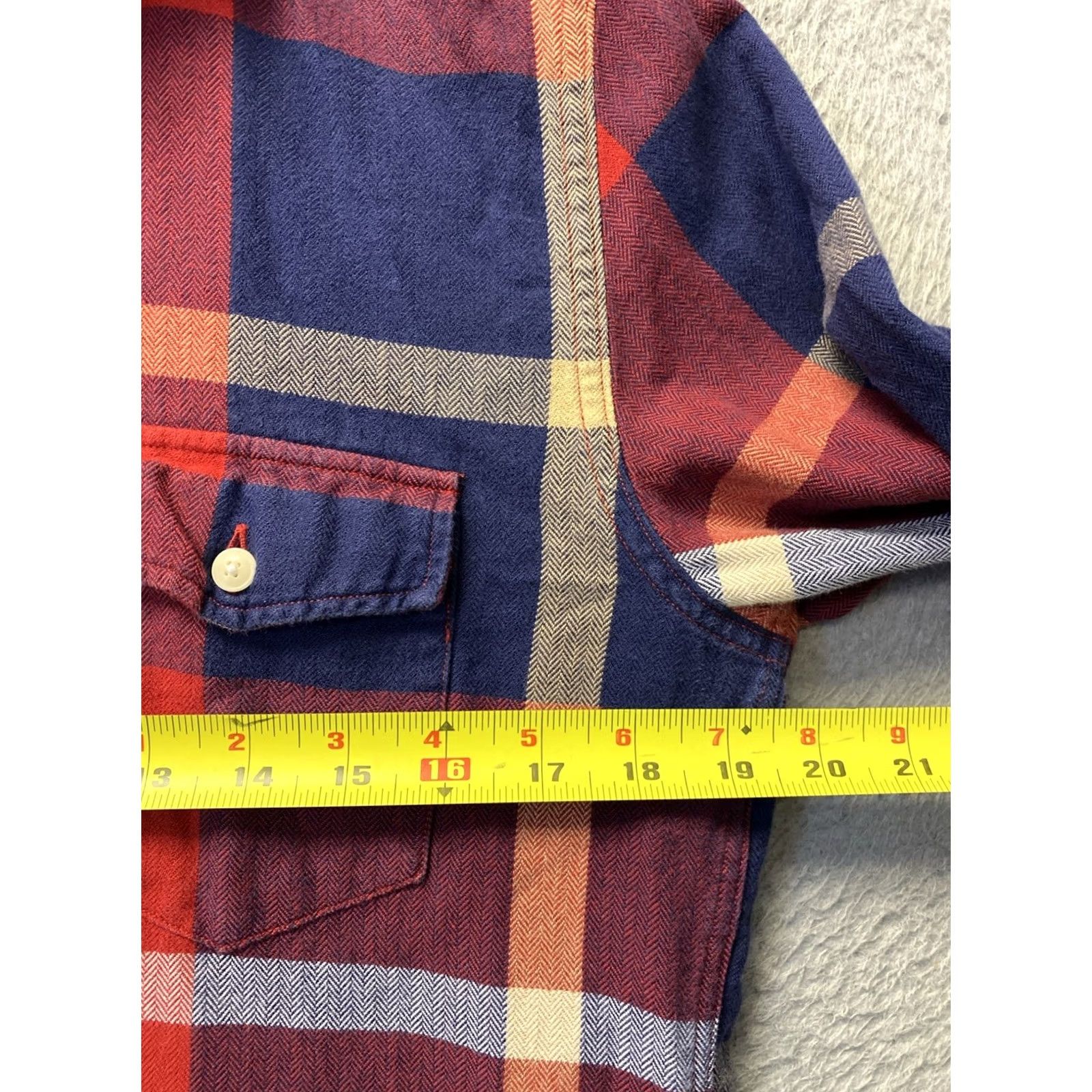 J.Crew J.CREW New York Plaid Shirt Mens S Red Long Sleeve Button-Up Half Button Cotton Shirt Size US S / EU 44-46 / 1 - 5 Thumbnail