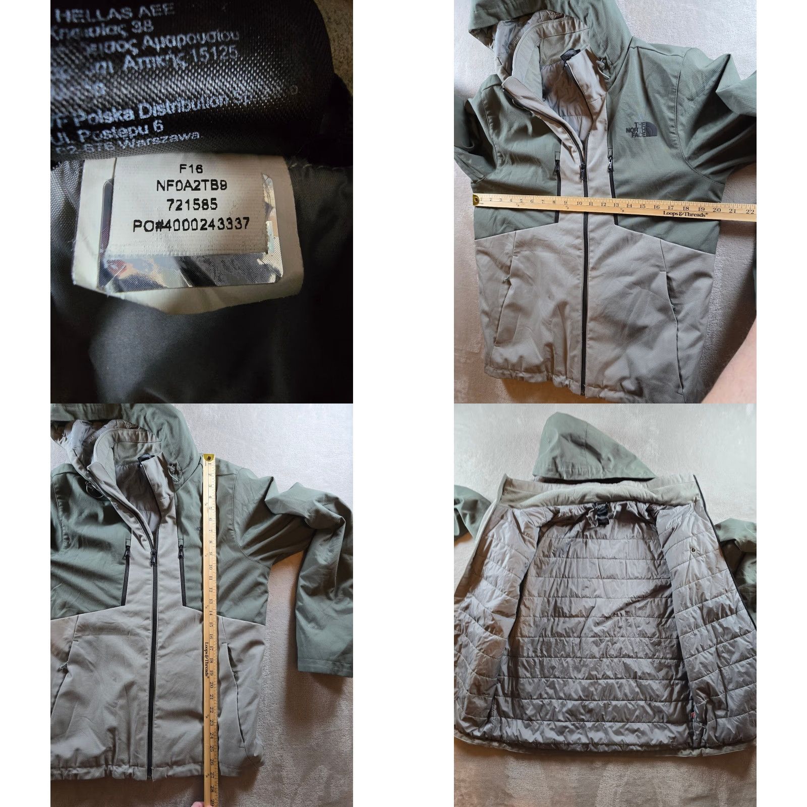 The North Face VINTAGE The North Face Apex Elevation Jacket Mens S Hood Insulated Primaloft NF0A2TB9 Size US S / EU 44-46 / 1 - 8 Thumbnail