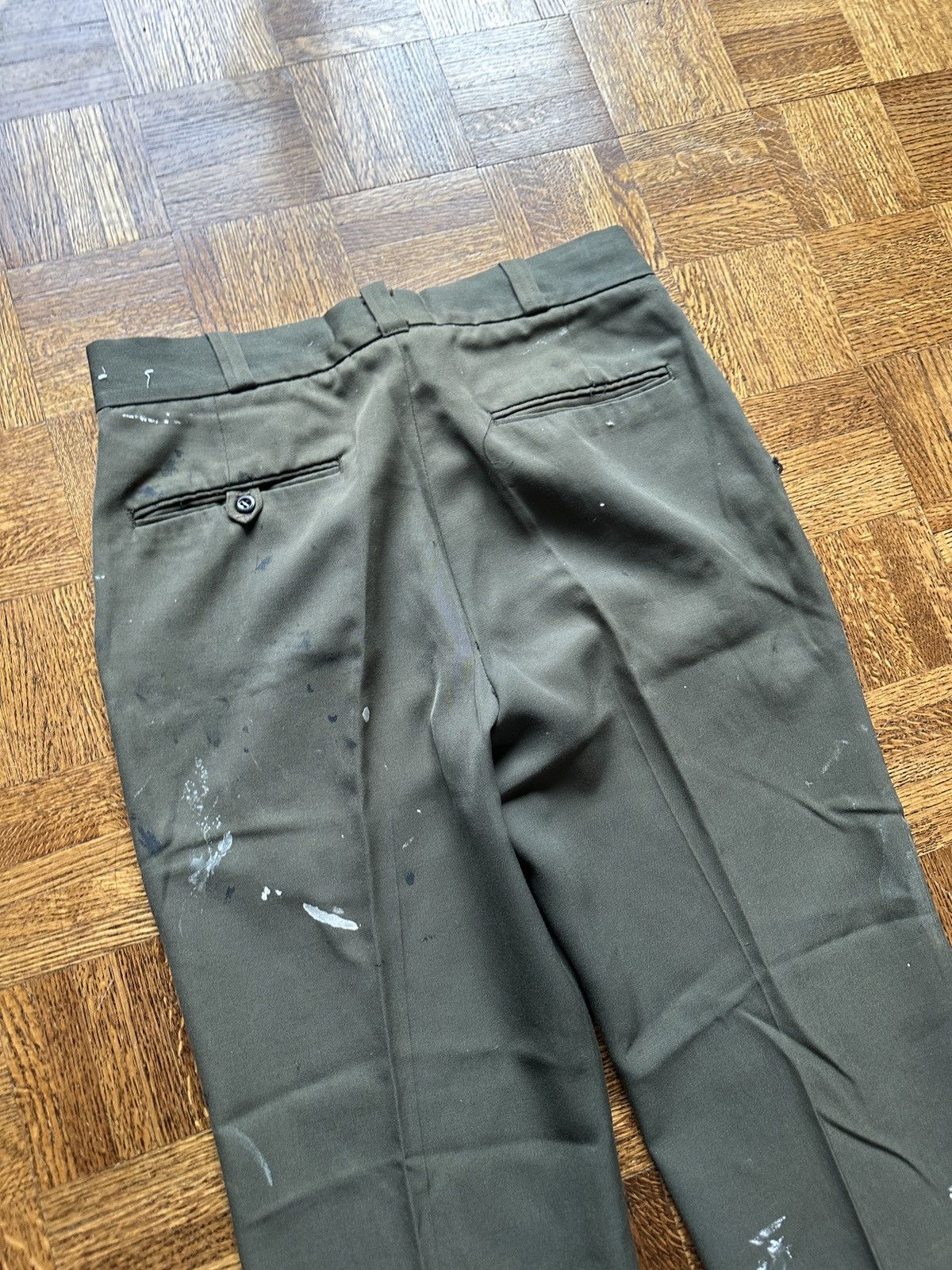 Vintage Vintage 70s Paint Splattered Work Trousers Size US 34 / EU 50 - 8 Thumbnail