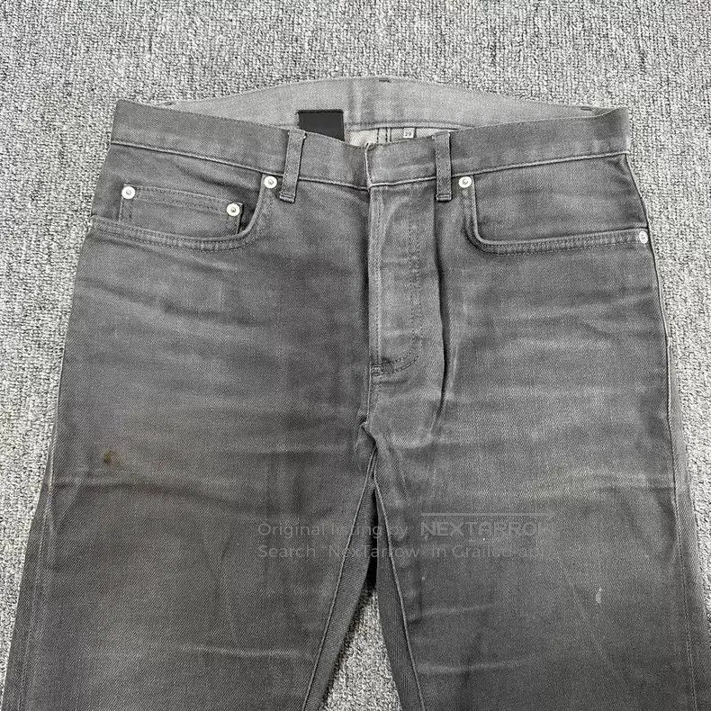 Dior Dior Light gray washed and polished white jeans Size US 29 - 3 Thumbnail