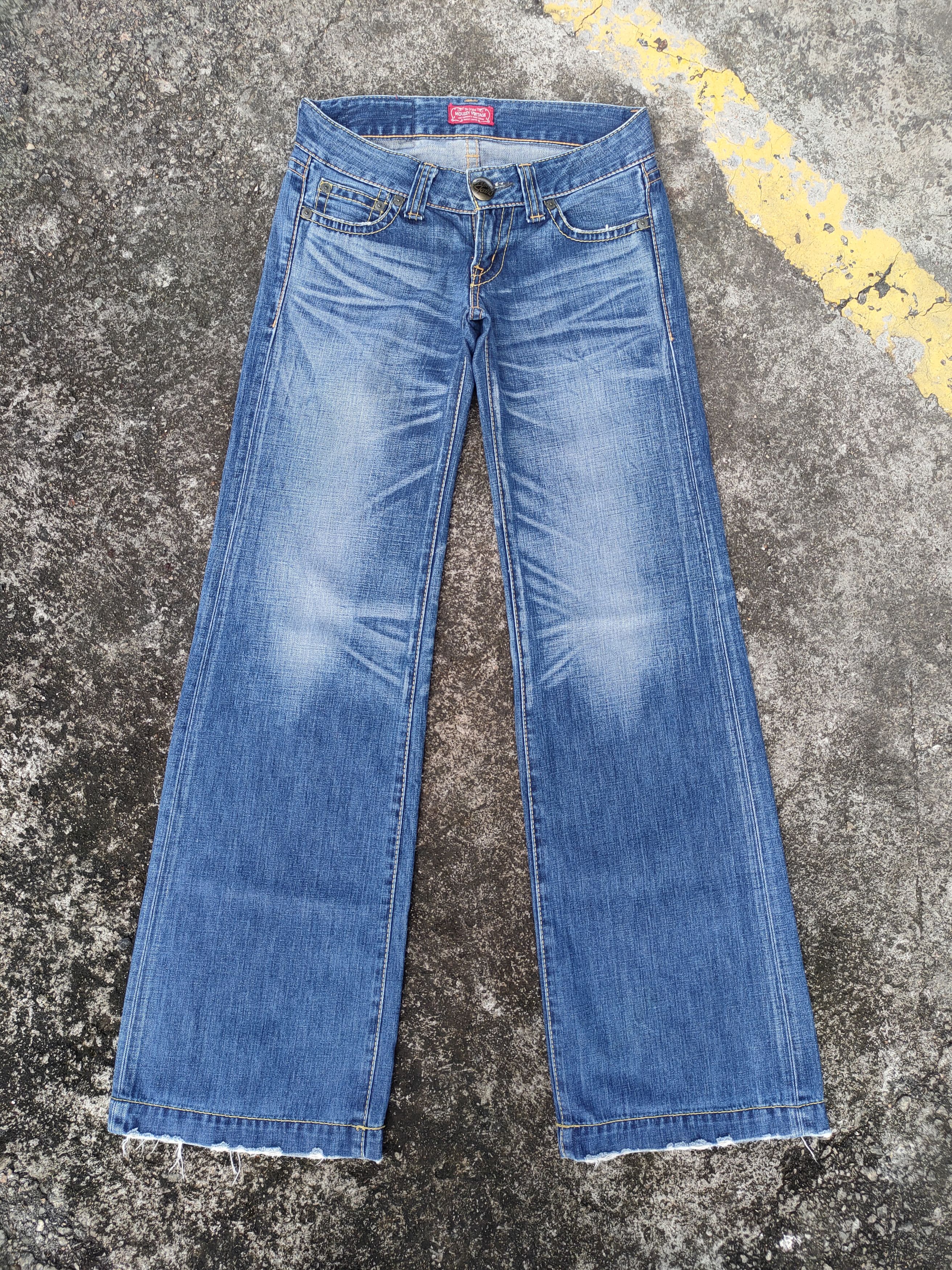 MOUSSY VINTAGE MOUSSY FLARE LOWRISE FADED JEANS DENIM PANTS Size US 30 / EU 46 - 1 Thumbnail