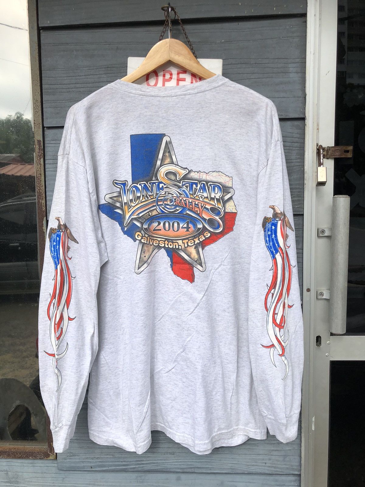 Harley Davidson × Vintage 🔥Vintage Y2K🔥Lone Star Rally Chopper 2004 Texas Longsleeve Size US L / EU 52-54 / 3 - 12 Thumbnail