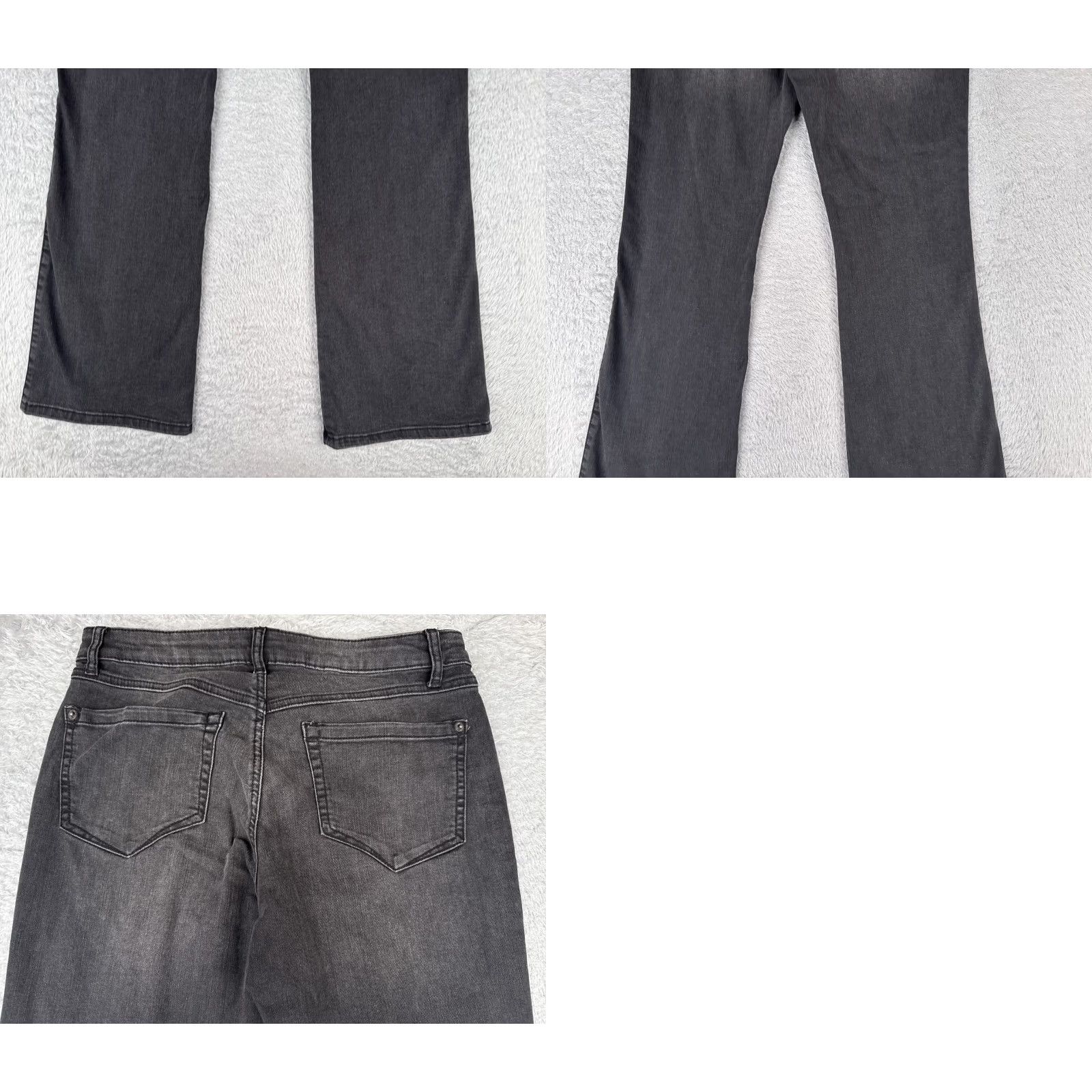 Vintage INC Jeans Womens 6 Black Elizabeth Bootcut Mid Rise Cotton Blend 30x32 Denim Size 28" / US 6 / IT 42 - 10 Thumbnail