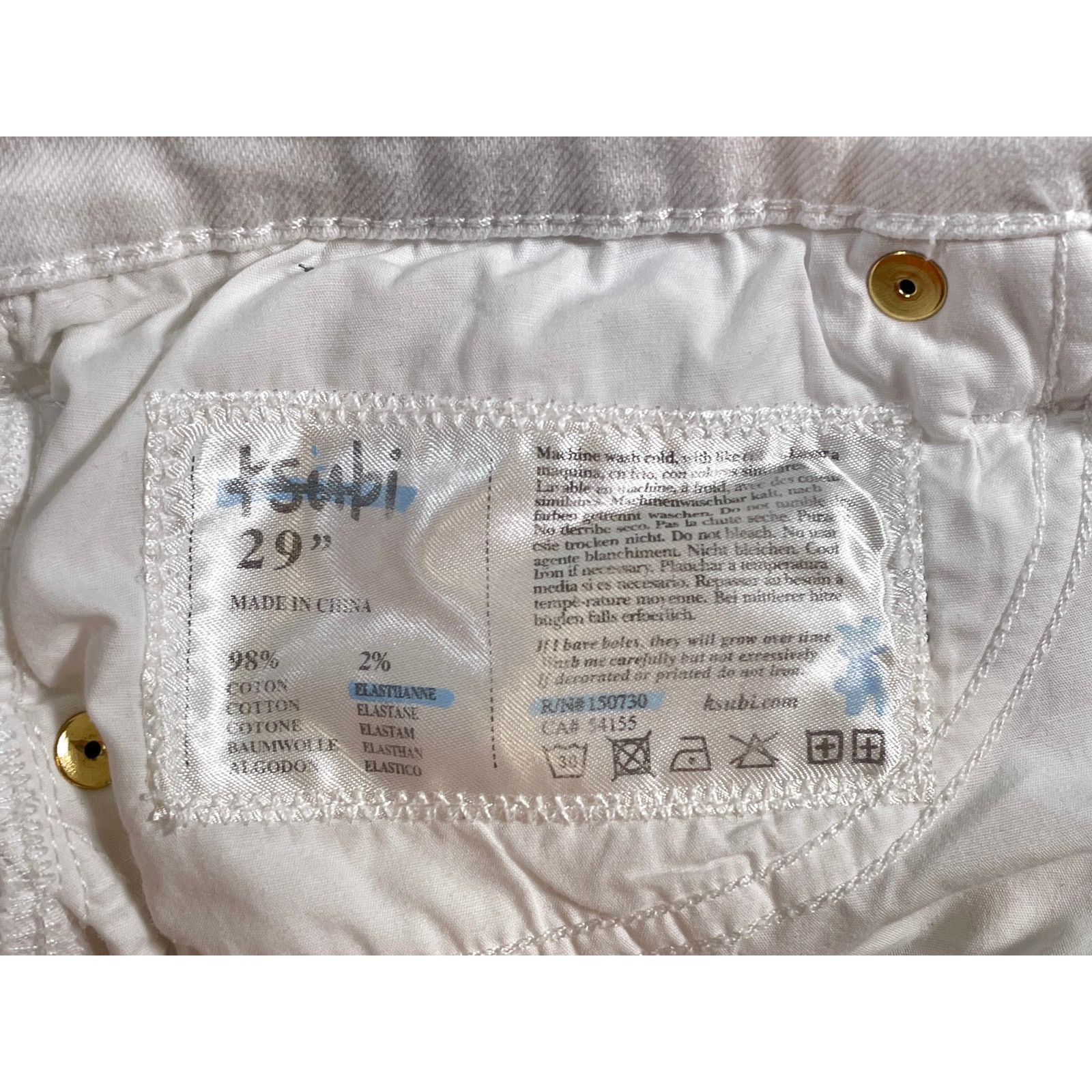 Ksubi Ksubi White & Gold Jeans Size US 29 - 4 Thumbnail