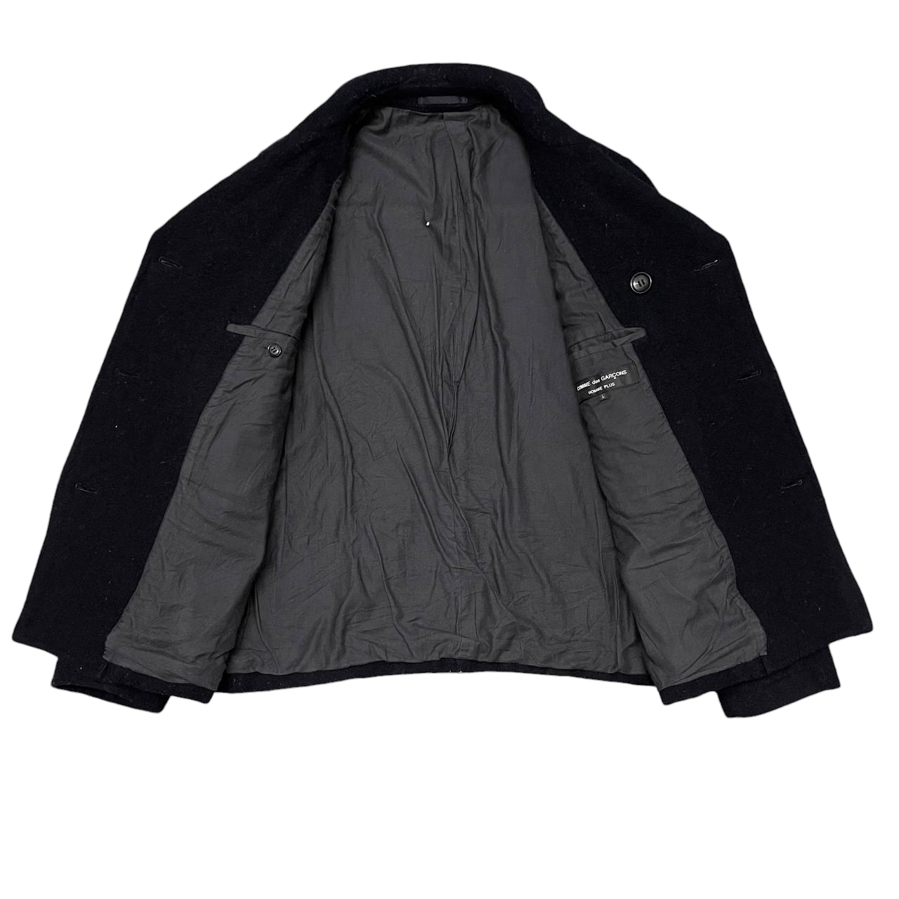Comme des Garcons Homme Plus CDGHP AD2001 Comme Des Garcons Homme Plus Wool Coat Size US L / EU 52-54 / 3 - 6 Thumbnail