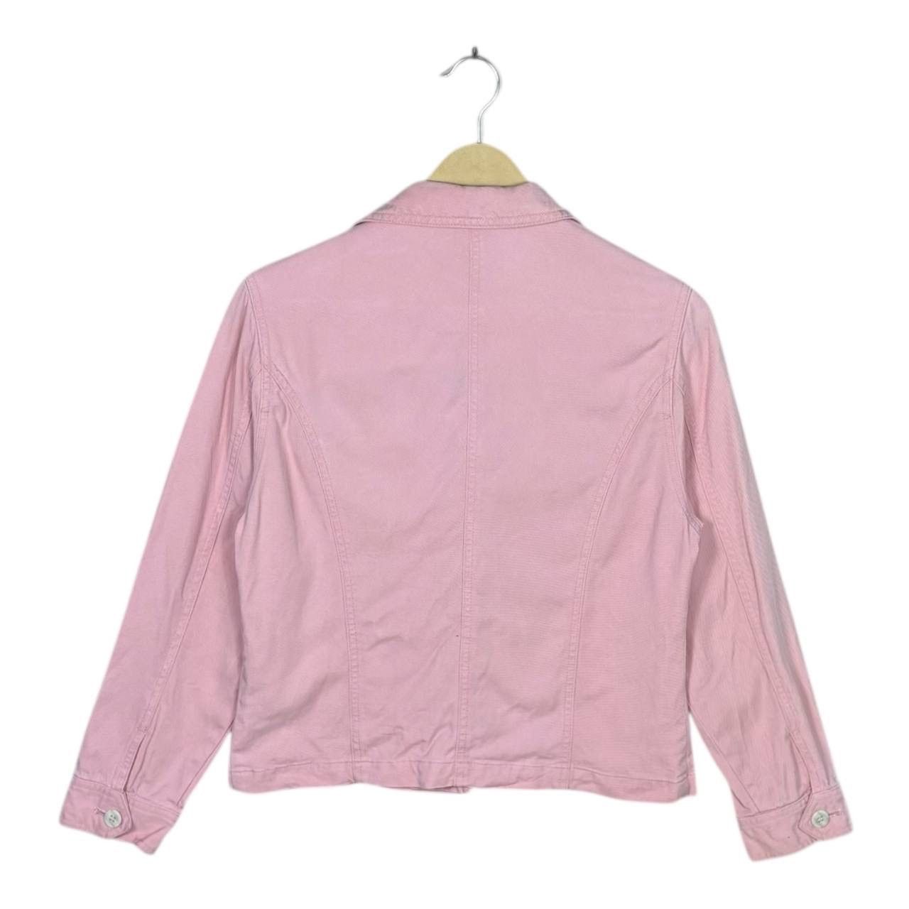 MCM Vintage MCM Légère Pink Denim Jacket Embroidered Logo M Size M / US 6-8 / IT 42-44 - 2 Thumbnail