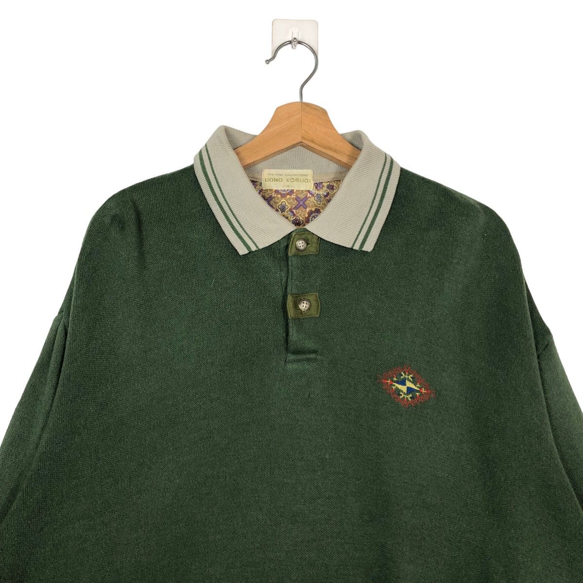 Japanese Brand 🔥90’s Vintage Collar Sweatshirt Uomo Kosugi Issey Miyake Size US M / EU 48-50 / 2 - 2 Thumbnail